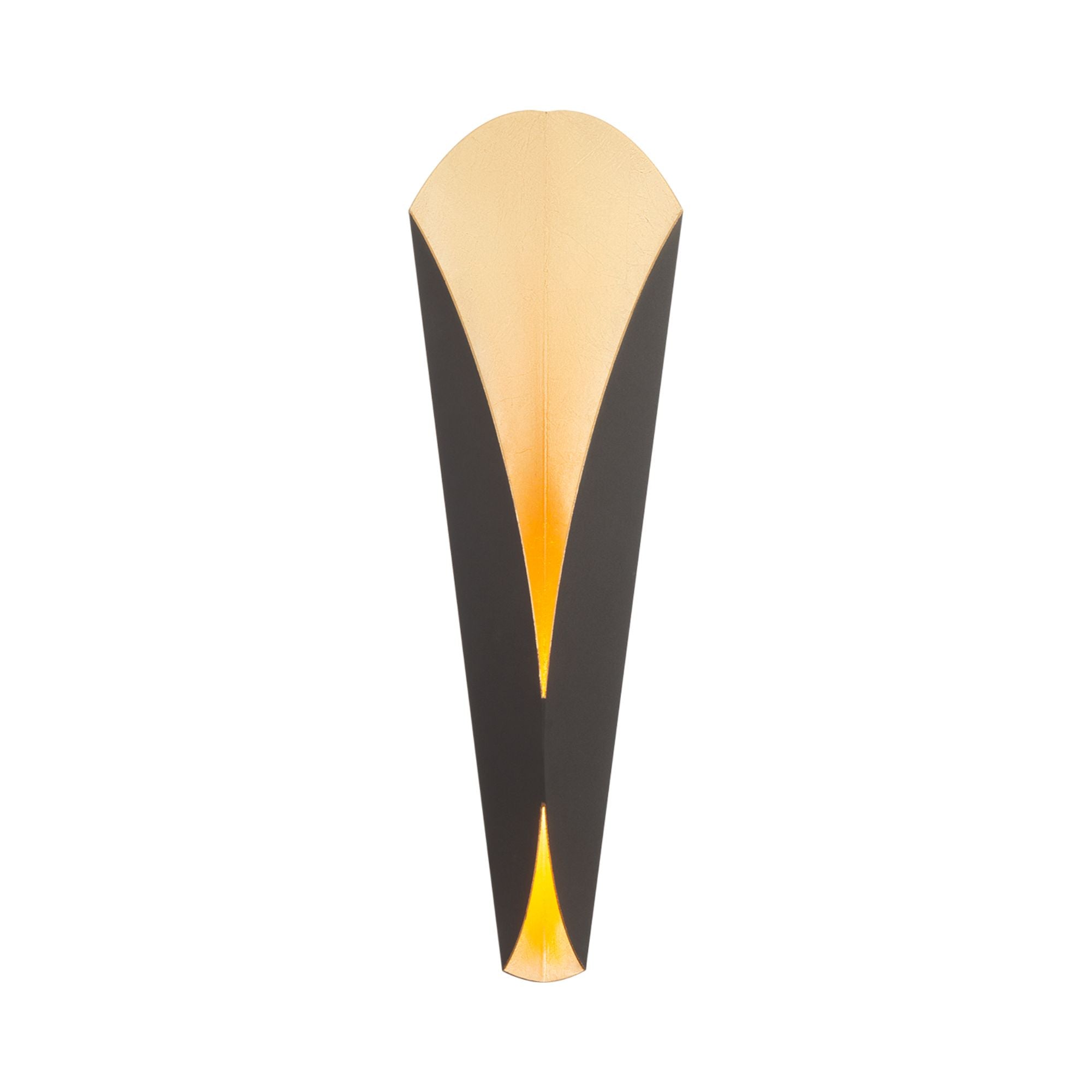 Fleur 22" LED Wall Sconce, Bronze & Gold Leaf Finish