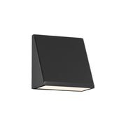 Flue 6" LED Outdoor Wall Sconce, Black Finish