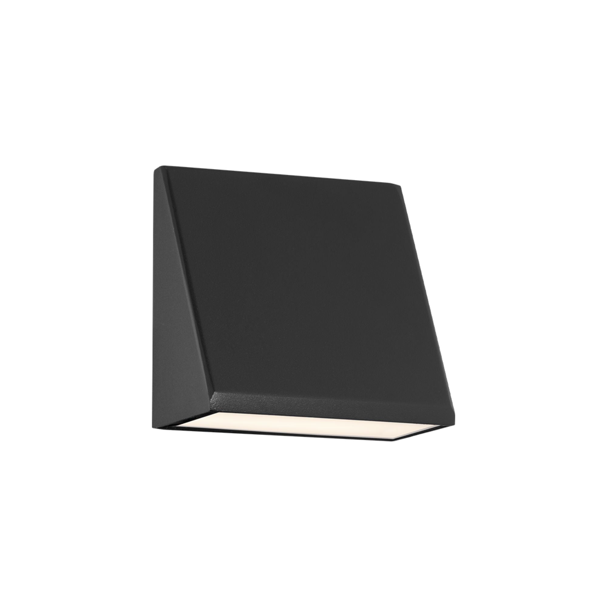 Flue 6" LED Outdoor Wall Sconce, Black Finish