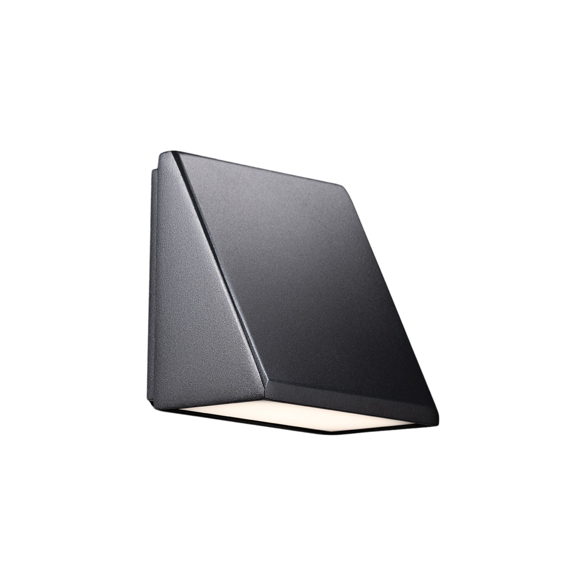Flue 6" LED Outdoor Wall Sconce, Black Finish
