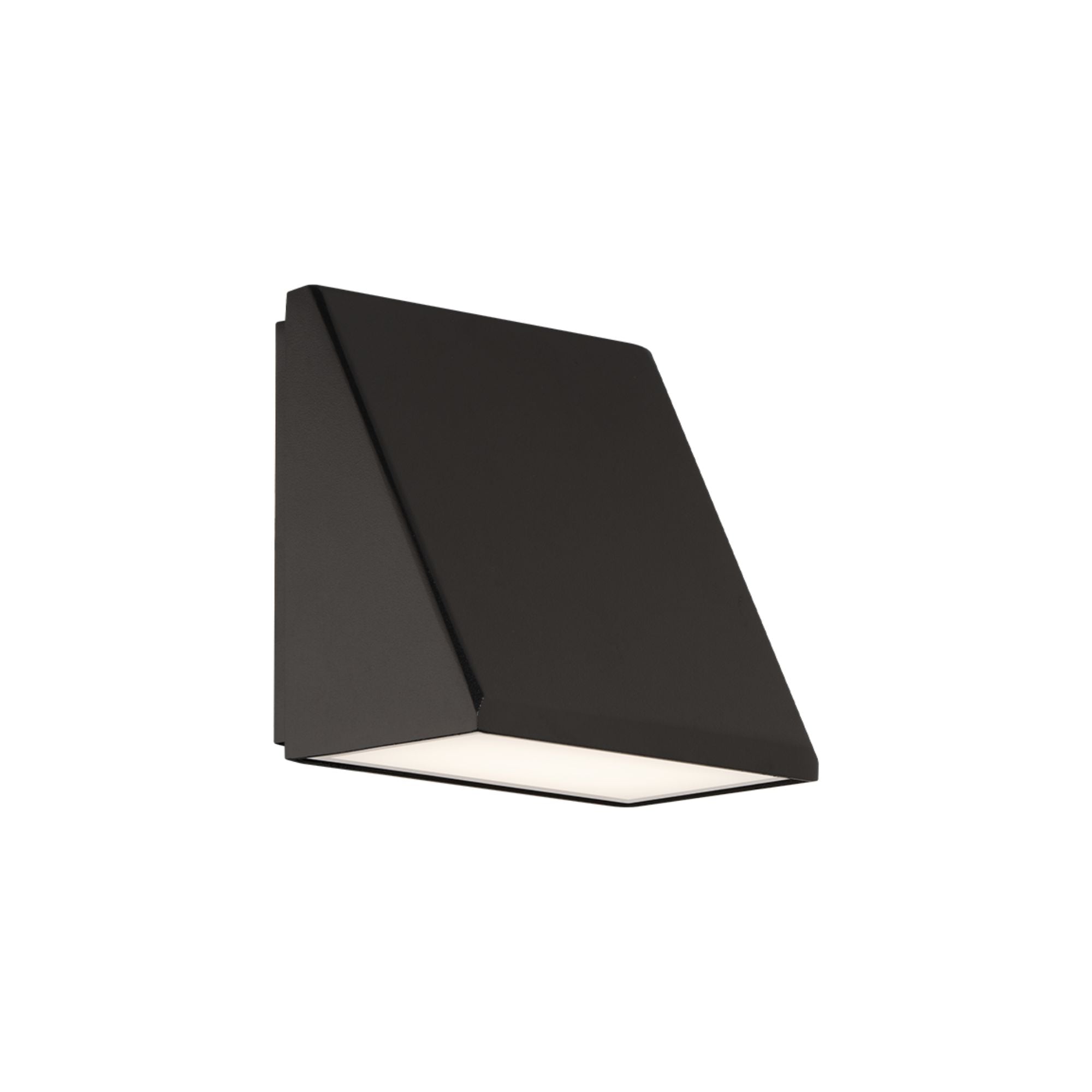 Flue 6" LED Outdoor Wall Sconce, Black Finish