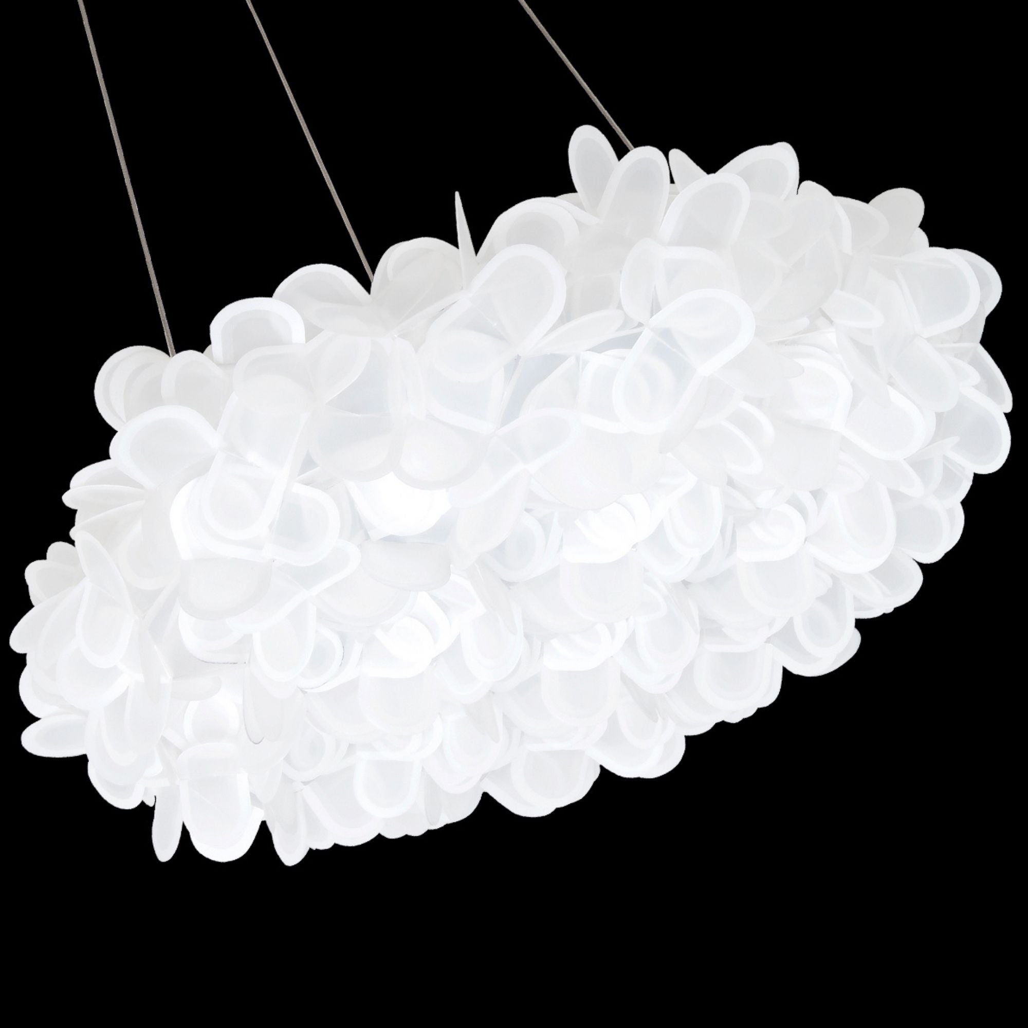 Fluffy 22 in. LED Chandelier Nickel Finish - Bees Lighting