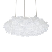 Fluffy LED Chandelier Nickel Finish - Bees Lighting