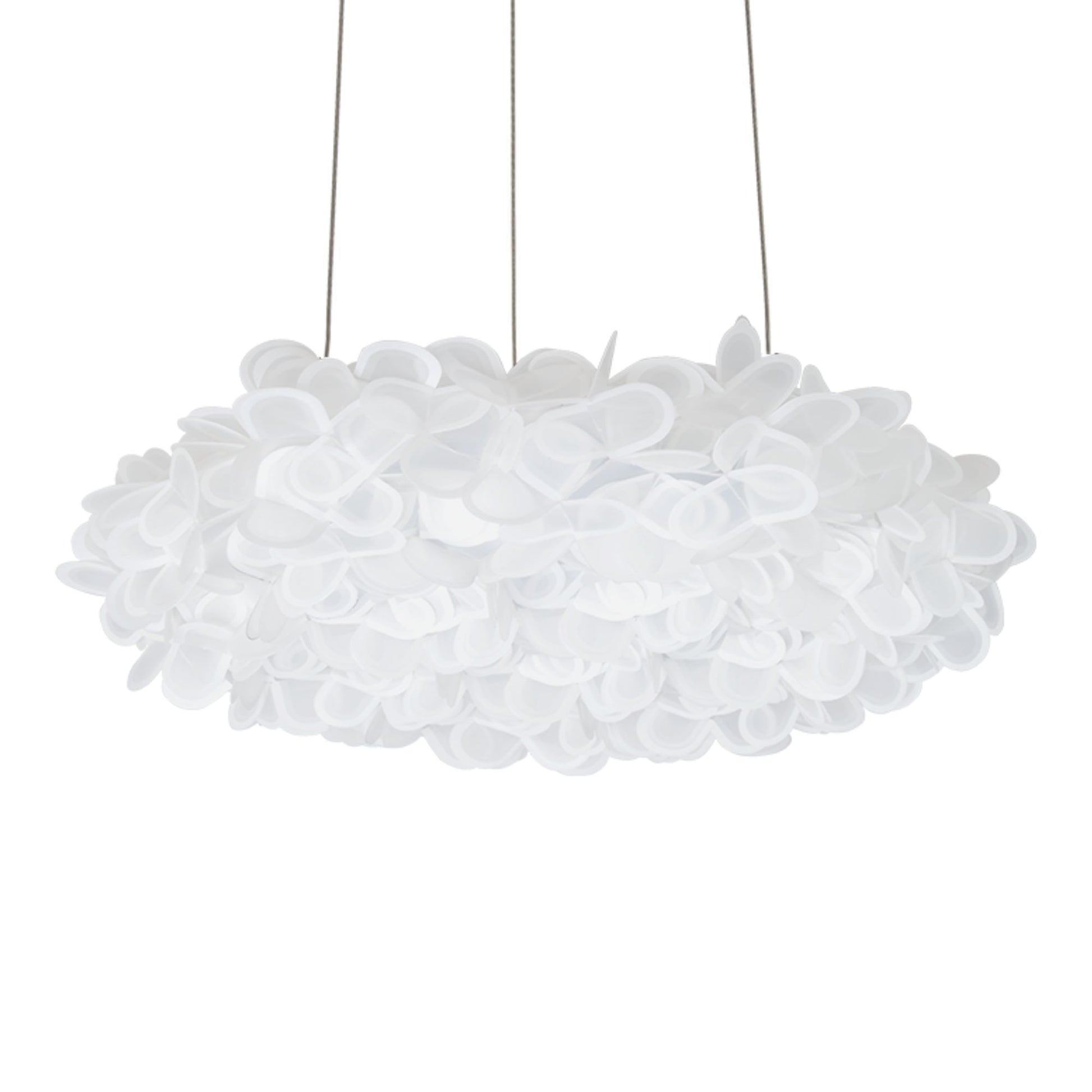 Fluffy LED Chandelier Nickel Finish - Bees Lighting