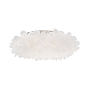 Fluffy LED Flush Mount Light Nickel Finish - Bees Lighting