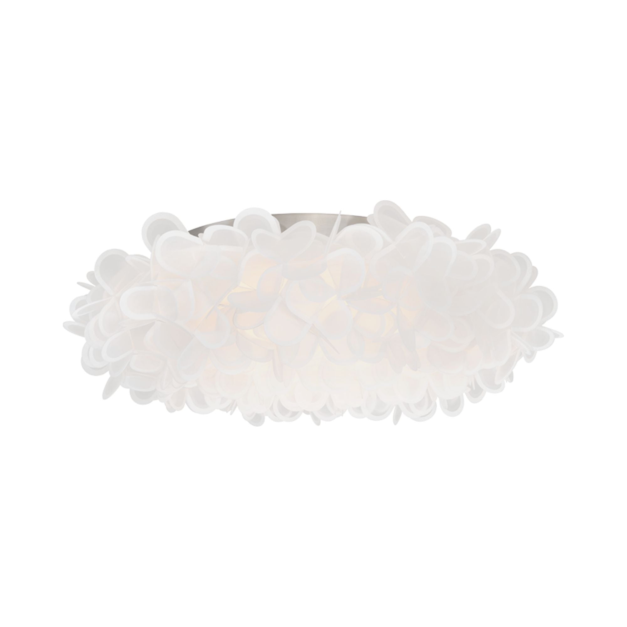 Fluffy LED Flush Mount Light Nickel Finish - Bees Lighting
