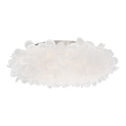 Fluffy LED Flush Mount Light Nickel Finish - Bees Lighting