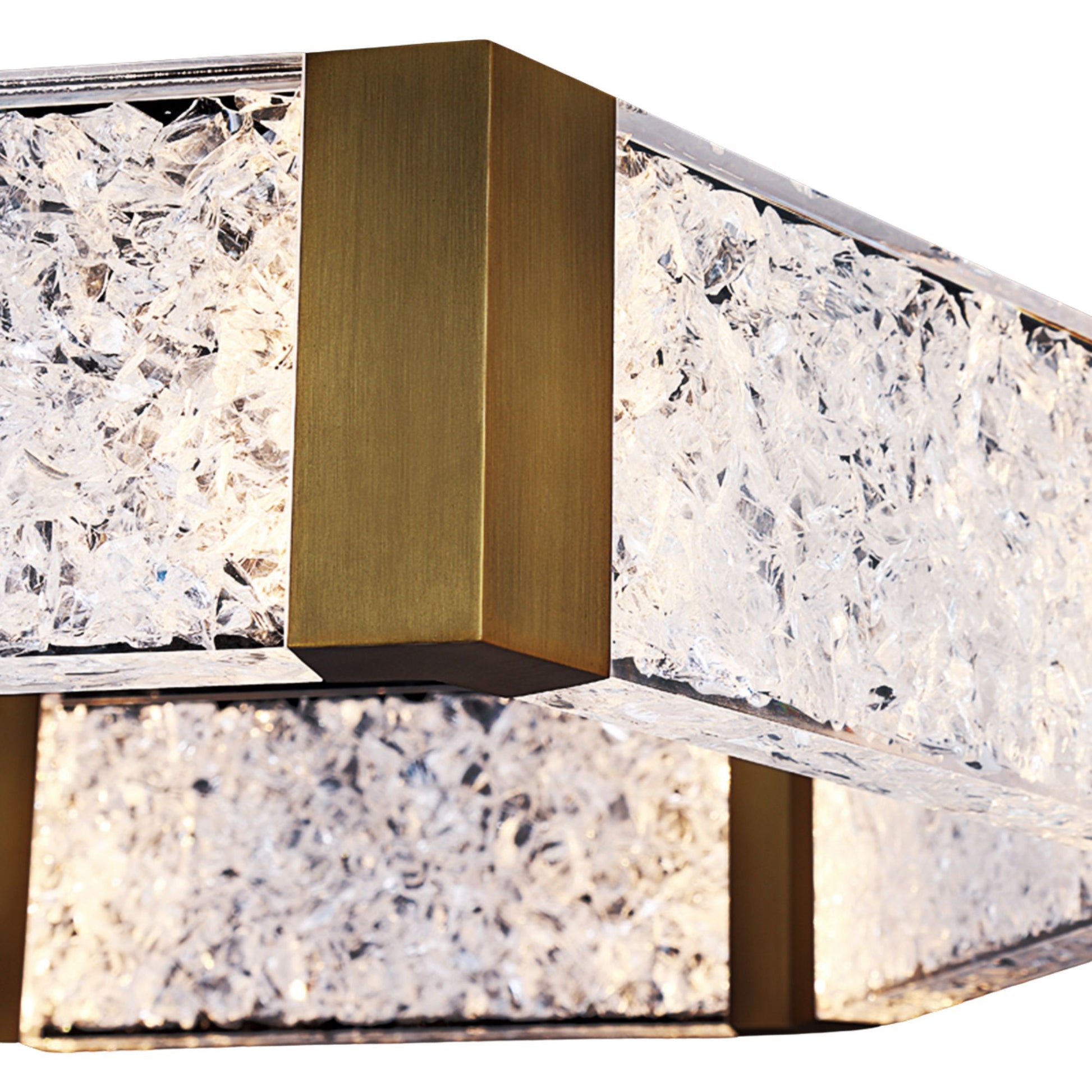 Forever 34" LED Chandelier, Aged Brass Finish - Bees Lighting