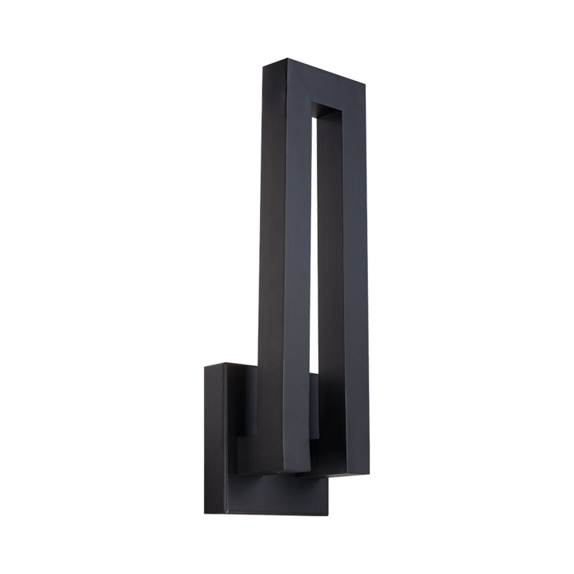 Forq 18" LED Outdoor Wall Sconce, Black Finish