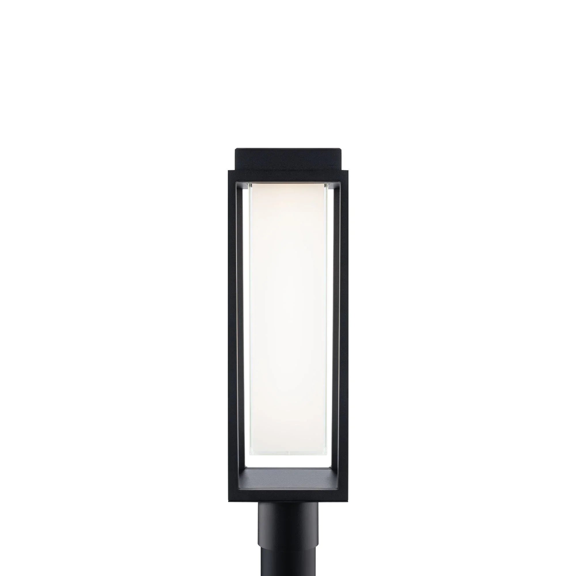 Framed 20" LED Outdoor Post Light, Bronze Finish