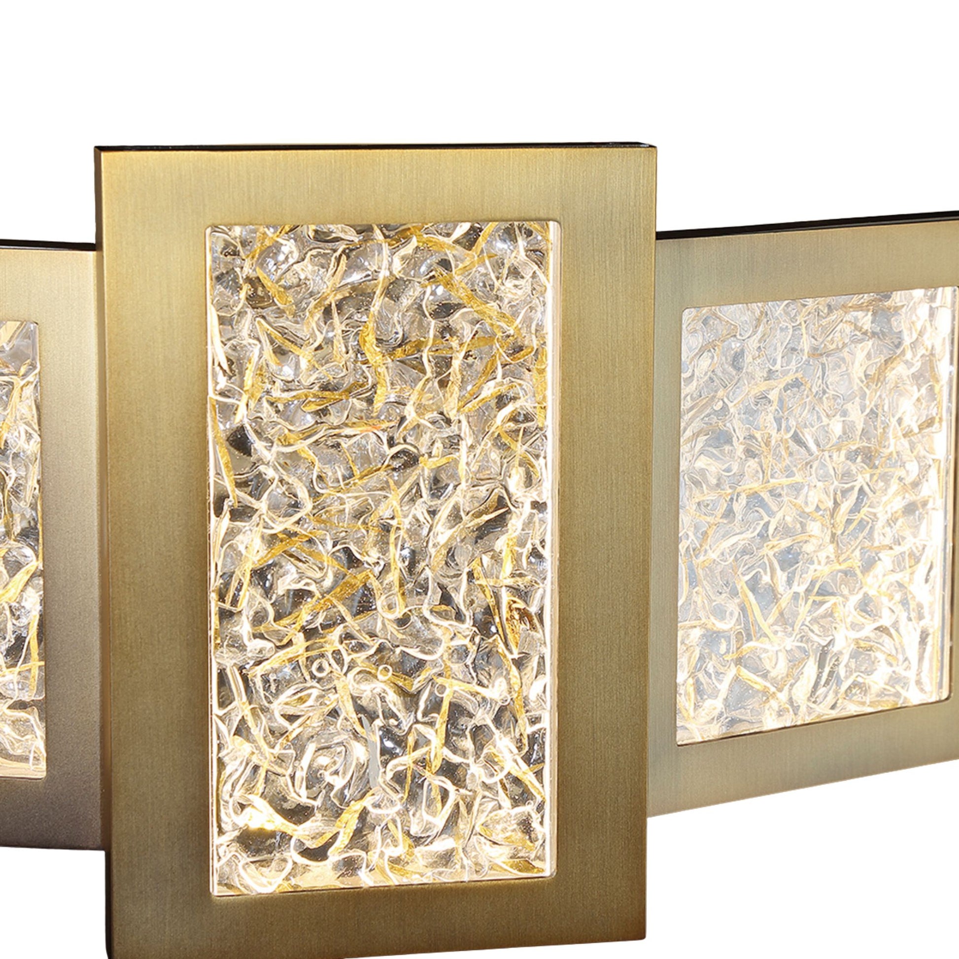 Fury 28" LED Chandelier, Aged Brass Finish - Bees Lighting