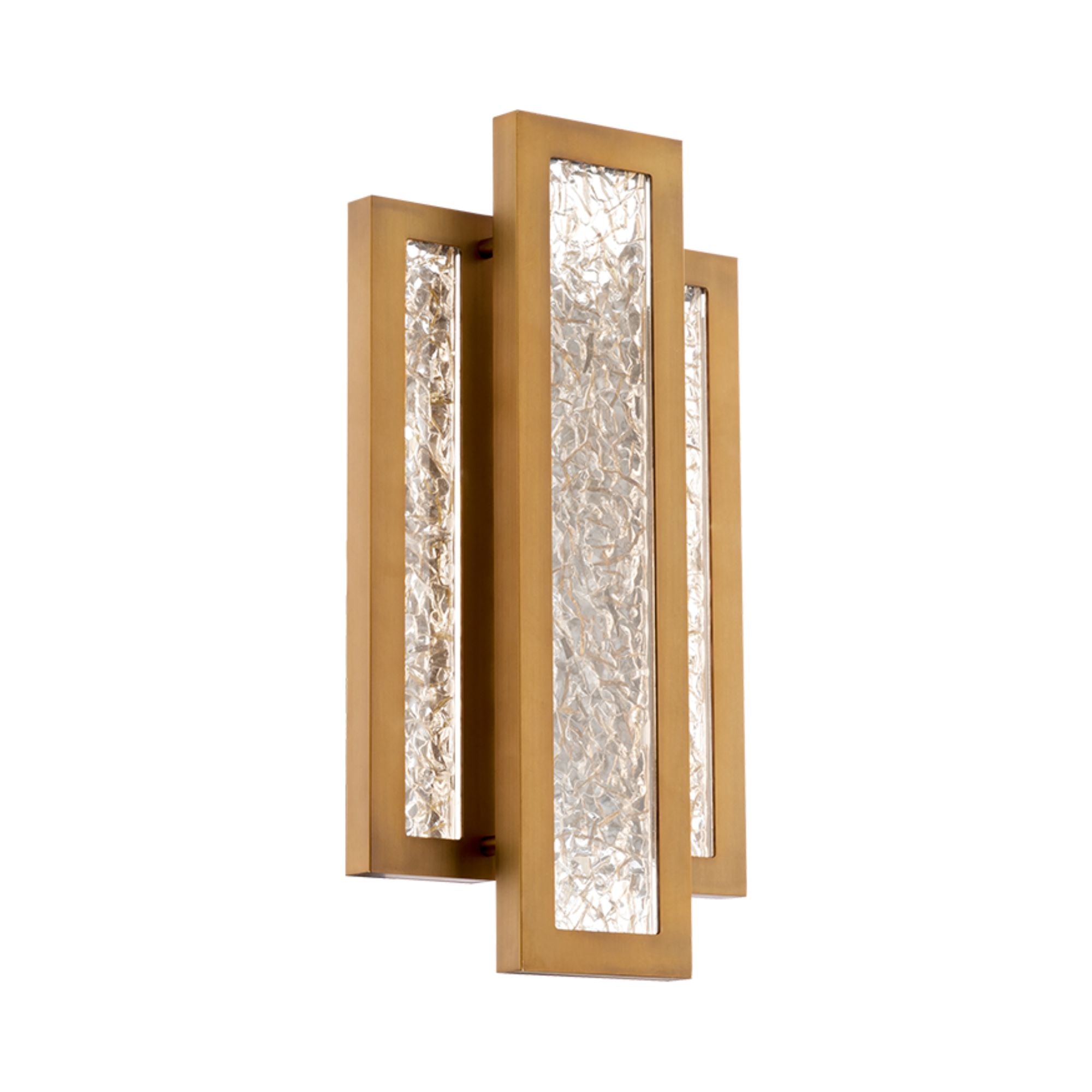 Fury 16" LED Wall Sconce, Aged Brass Finish - Bees Lighting