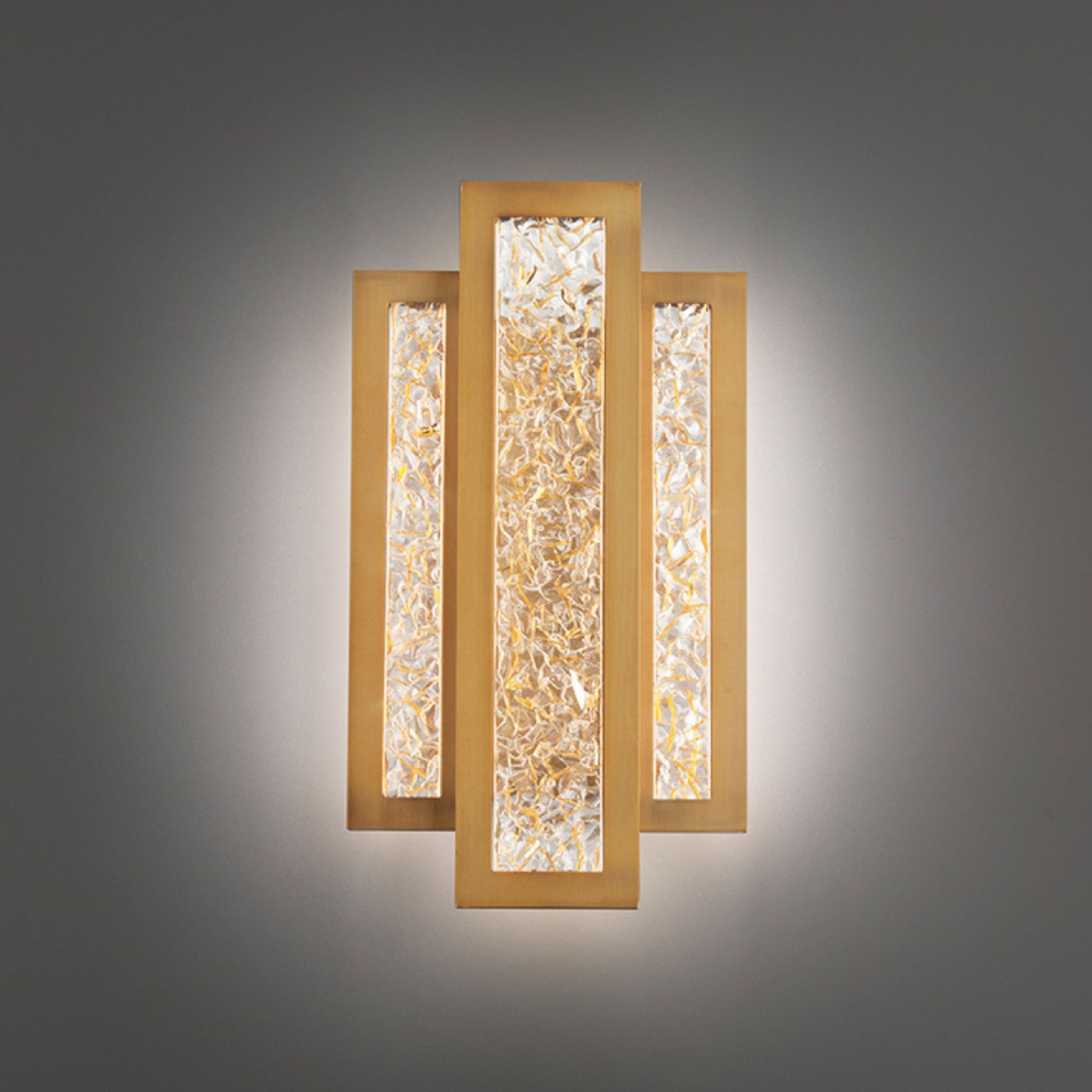 Fury 16" LED Wall Sconce, Aged Brass Finish - Bees Lighting