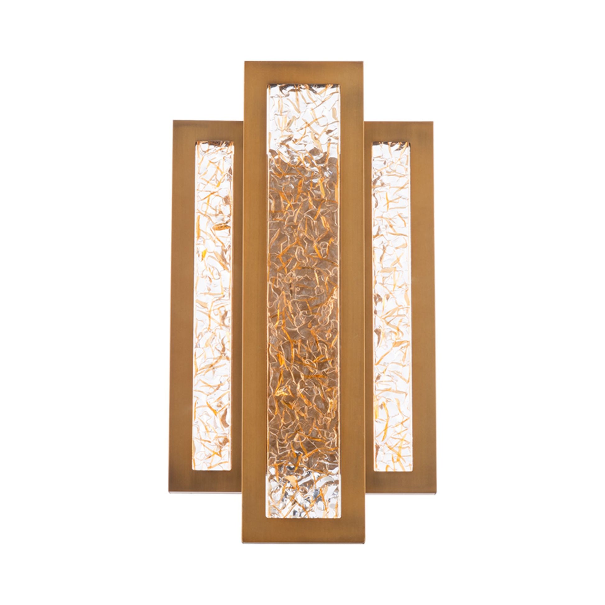 Fury 16" LED Wall Sconce, Aged Brass Finish - Bees Lighting