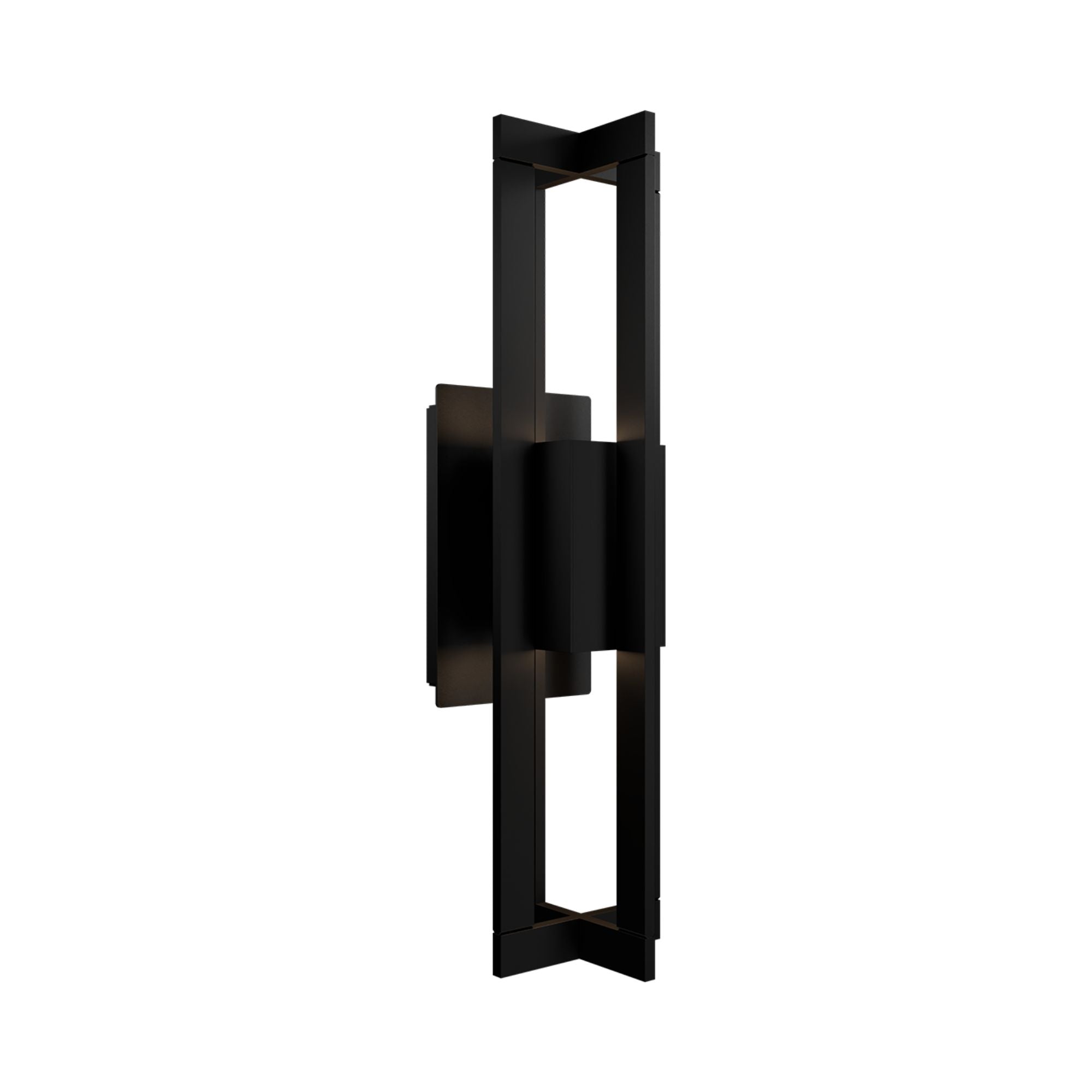 Gander 20" LED Outdoor Wall Sconce, 2700K, Black Finish