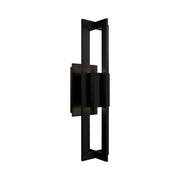 Gander 20" LED Outdoor Wall Sconce, 3500K, Black Finish