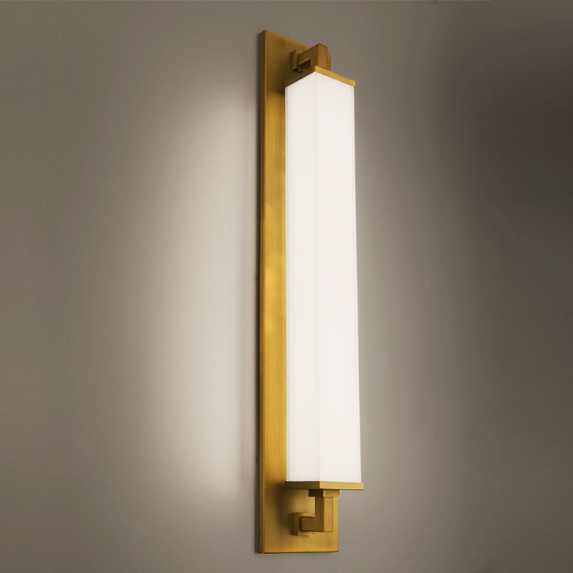 Gatsby 32" LED Wall Light, Aged Brass Finish - Bees Lighting