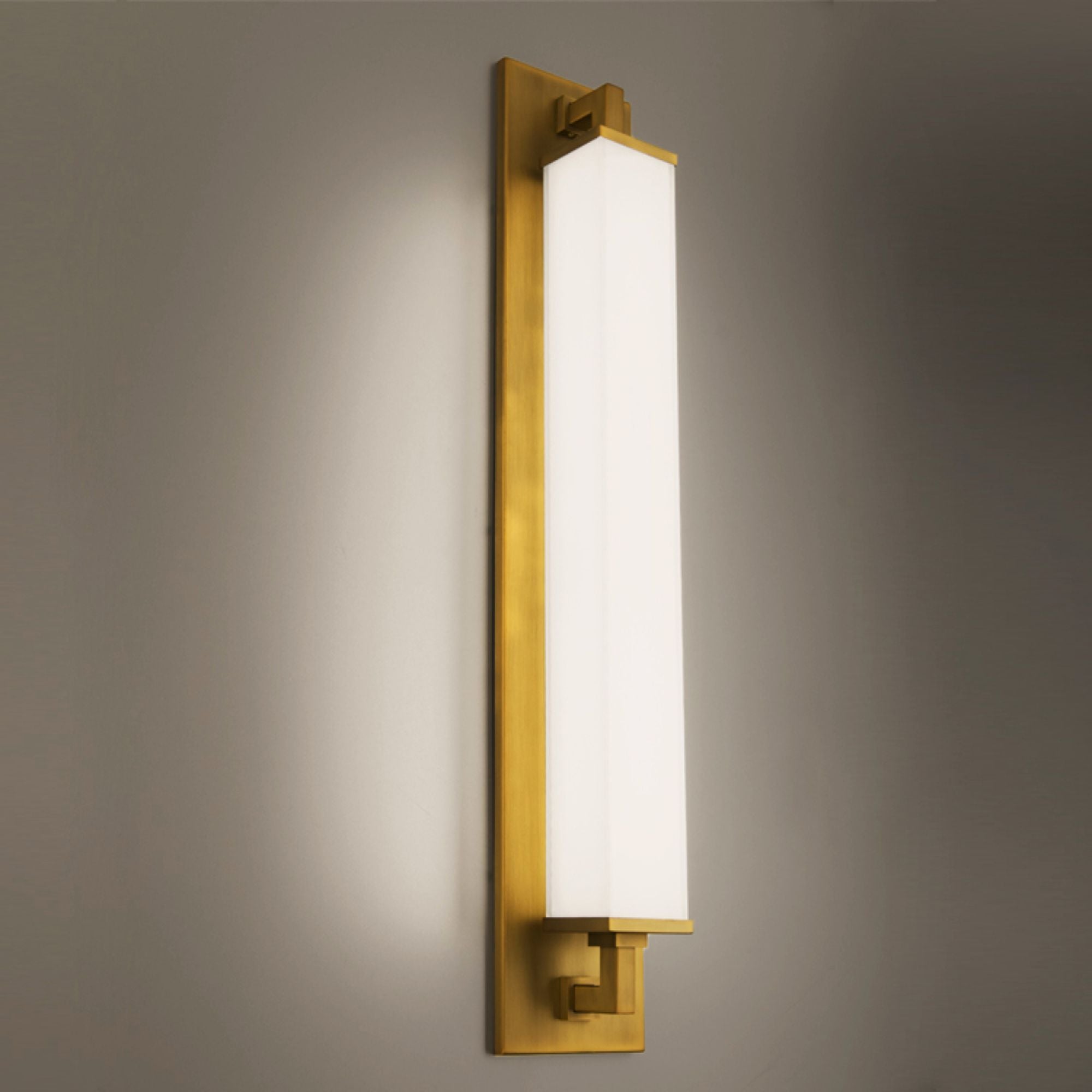 Gatsby 32" LED Wall Light, Aged Brass Finish - Bees Lighting