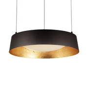 Gilt 18" LED Pendant, Gold Leaf/Bronze Finish - Bees Lighting