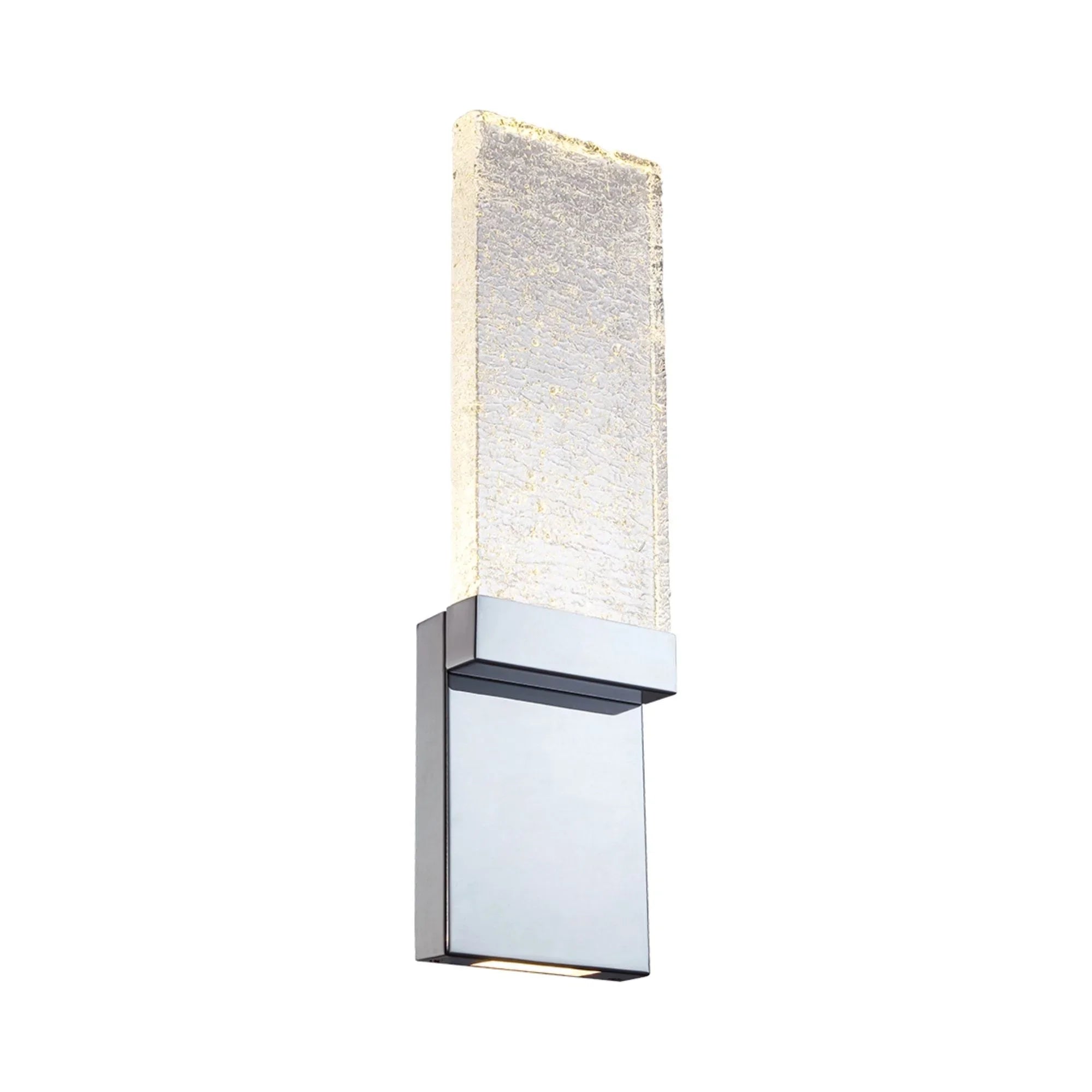 Glacier 21" LED Wall Light, Chrome Finish