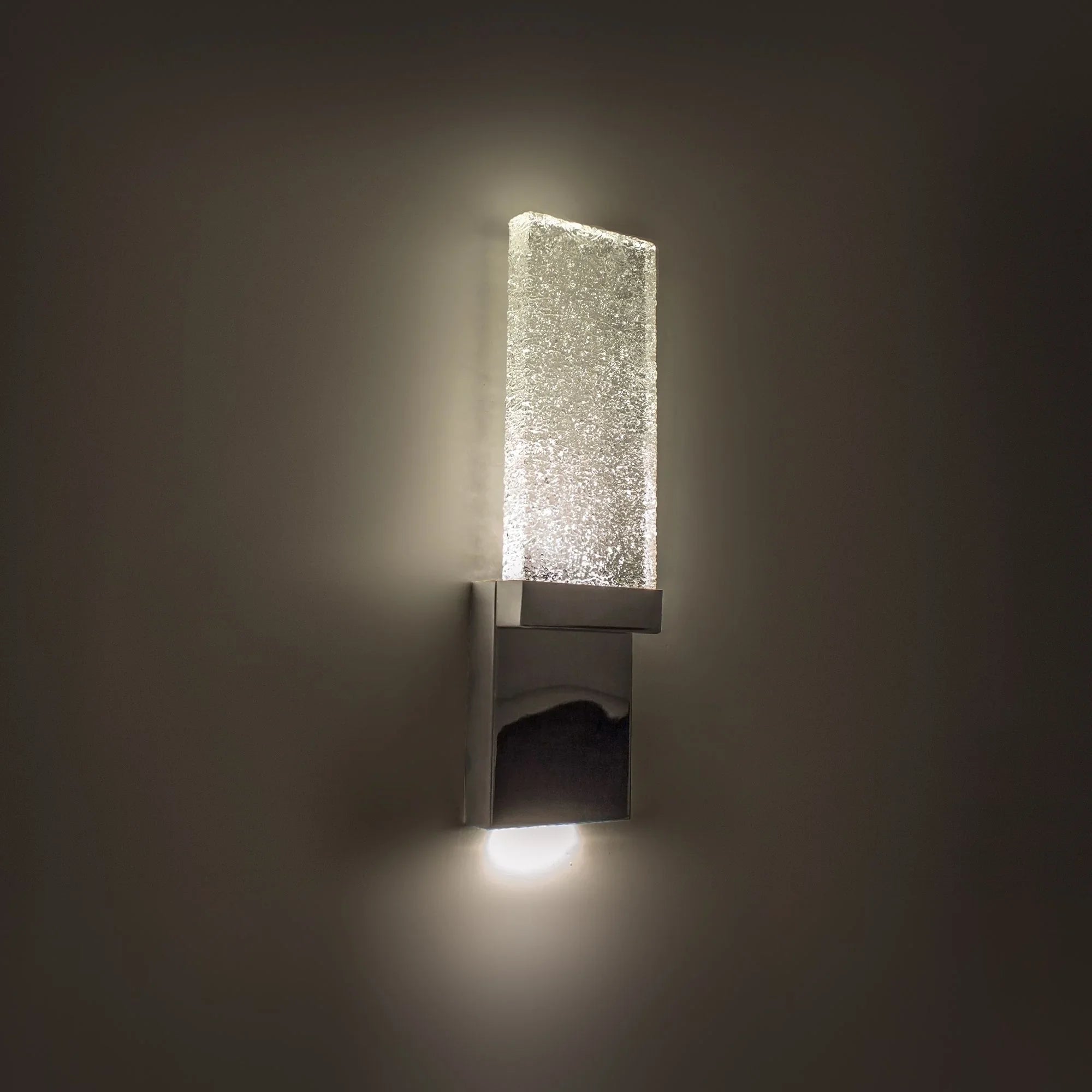 Glacier 21" LED Wall Light, Chrome Finish