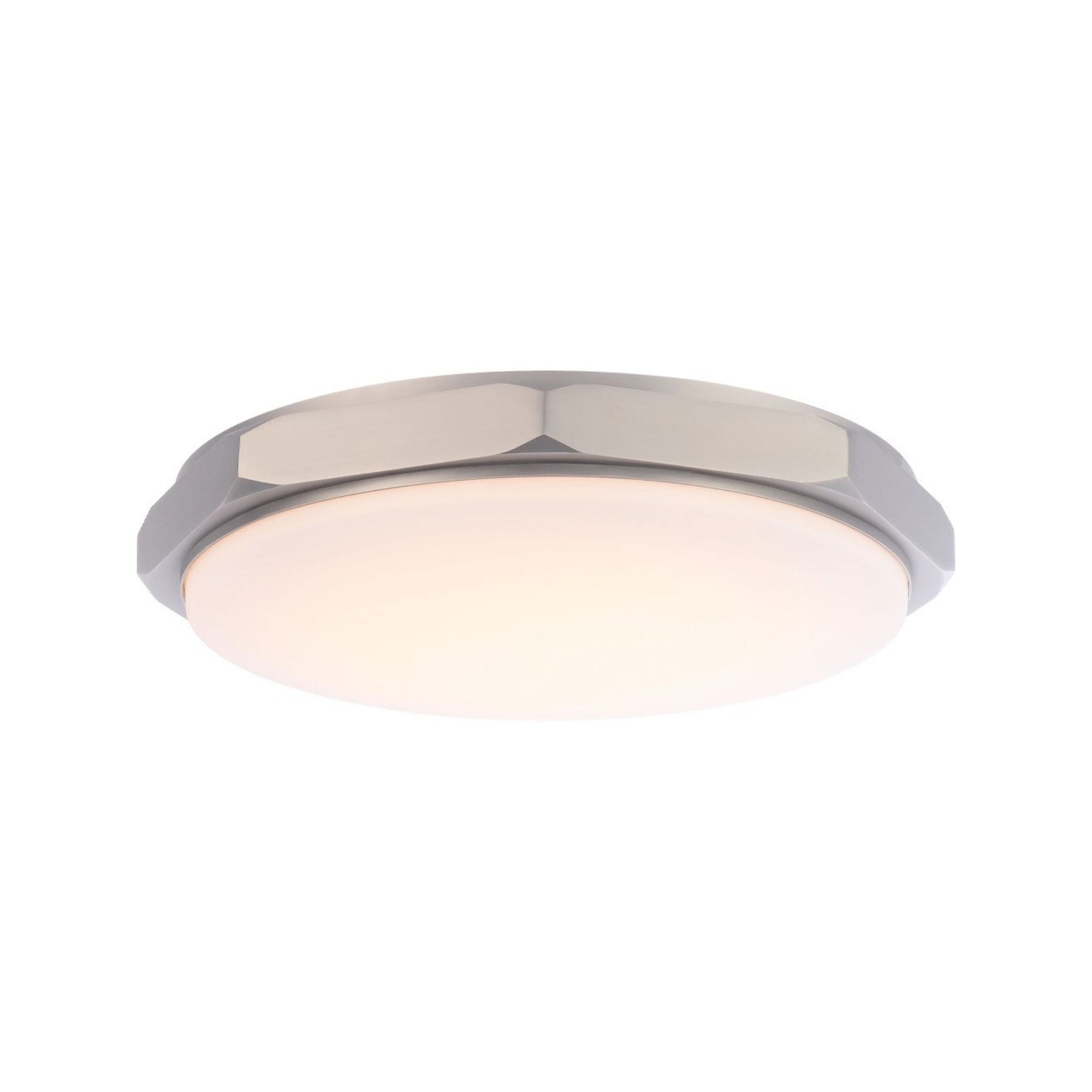 Grommet 13" LED Flush Mount, 3CCT, Brushed Nickel Finish