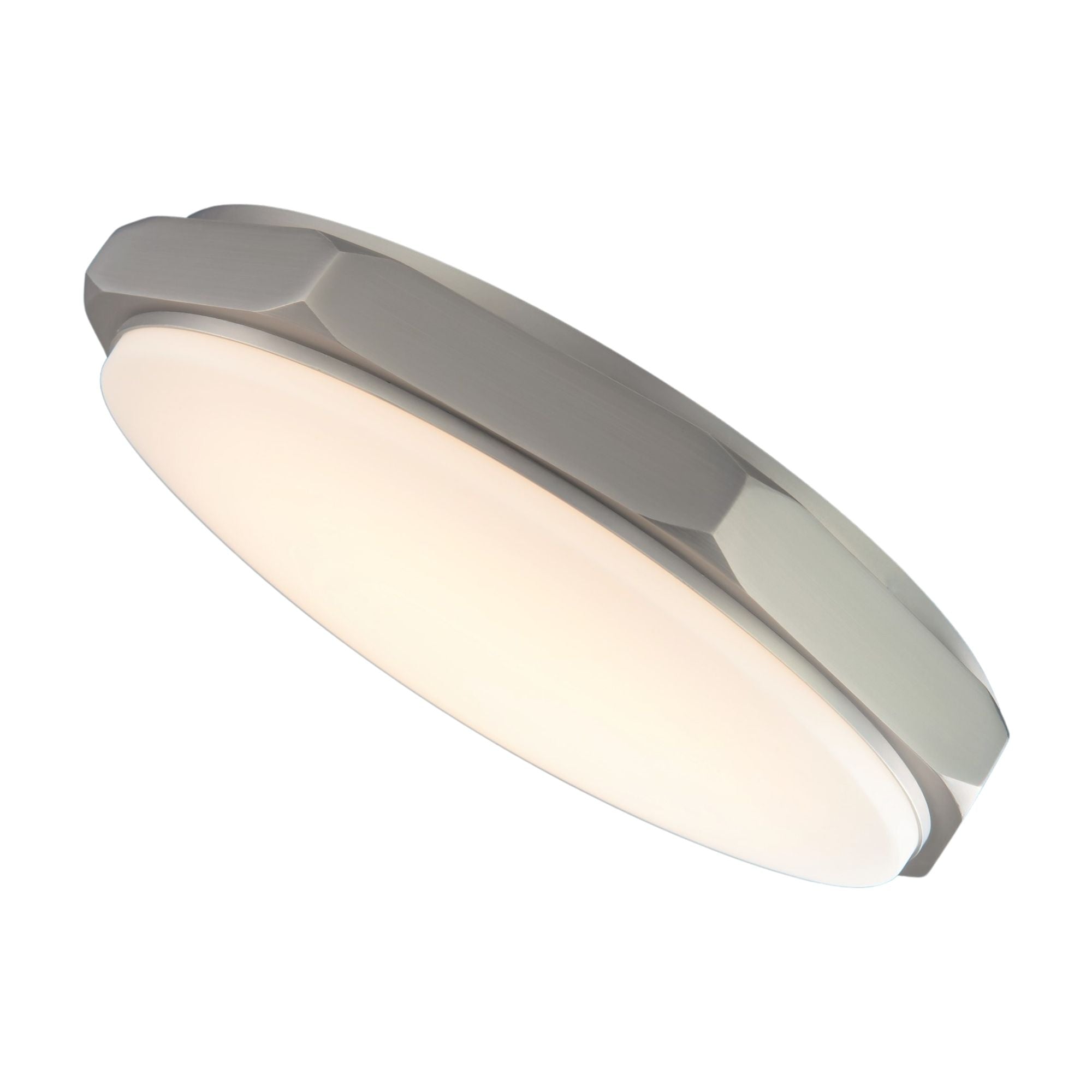 Grommet 13" LED Flush Mount, 3CCT, Brushed Nickel Finish