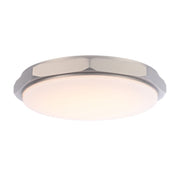 Grommet 16" LED Flush Mount, 3CCT, Brushed Nickel Finish