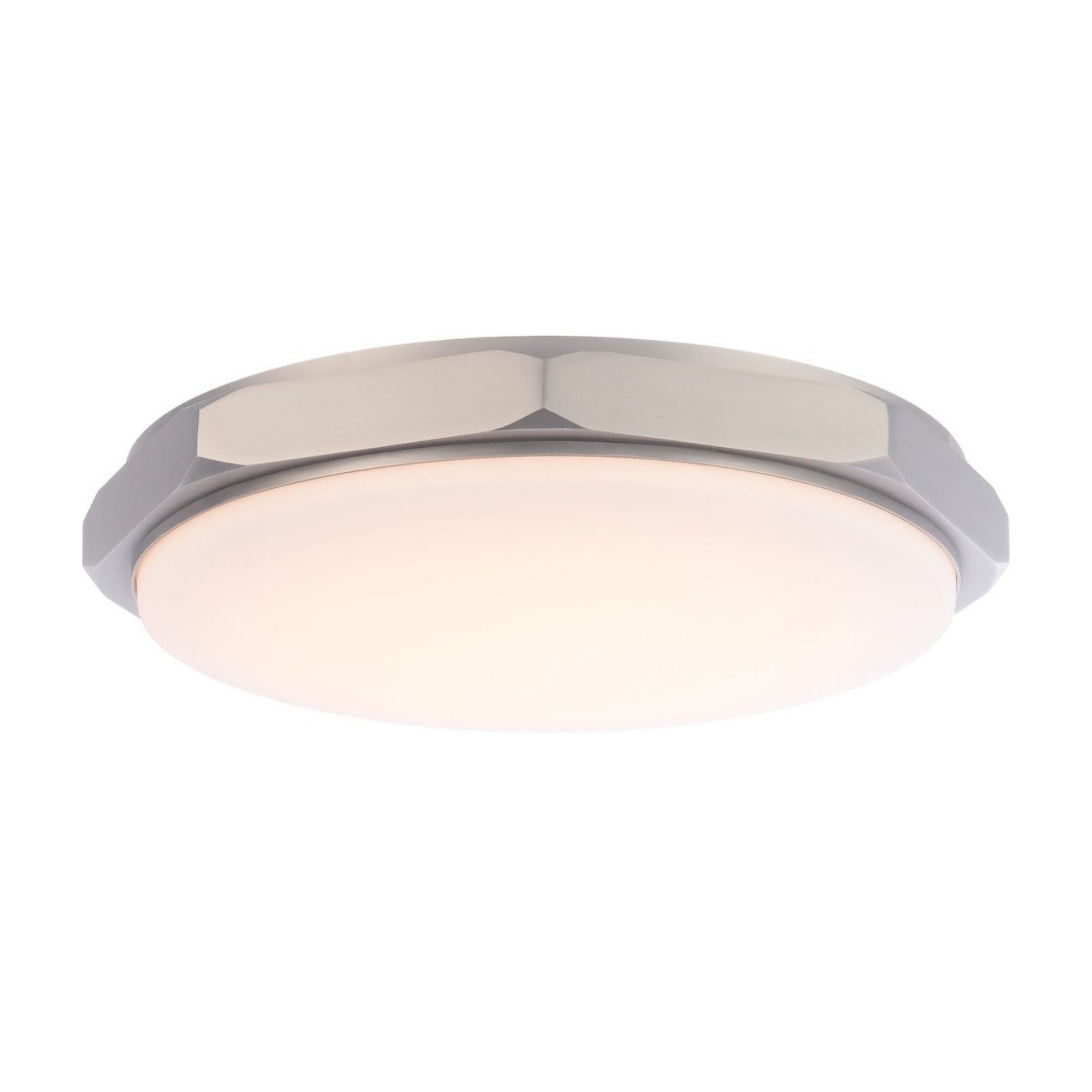 Grommet 16" LED Flush Mount, 3CCT, Brushed Nickel Finish