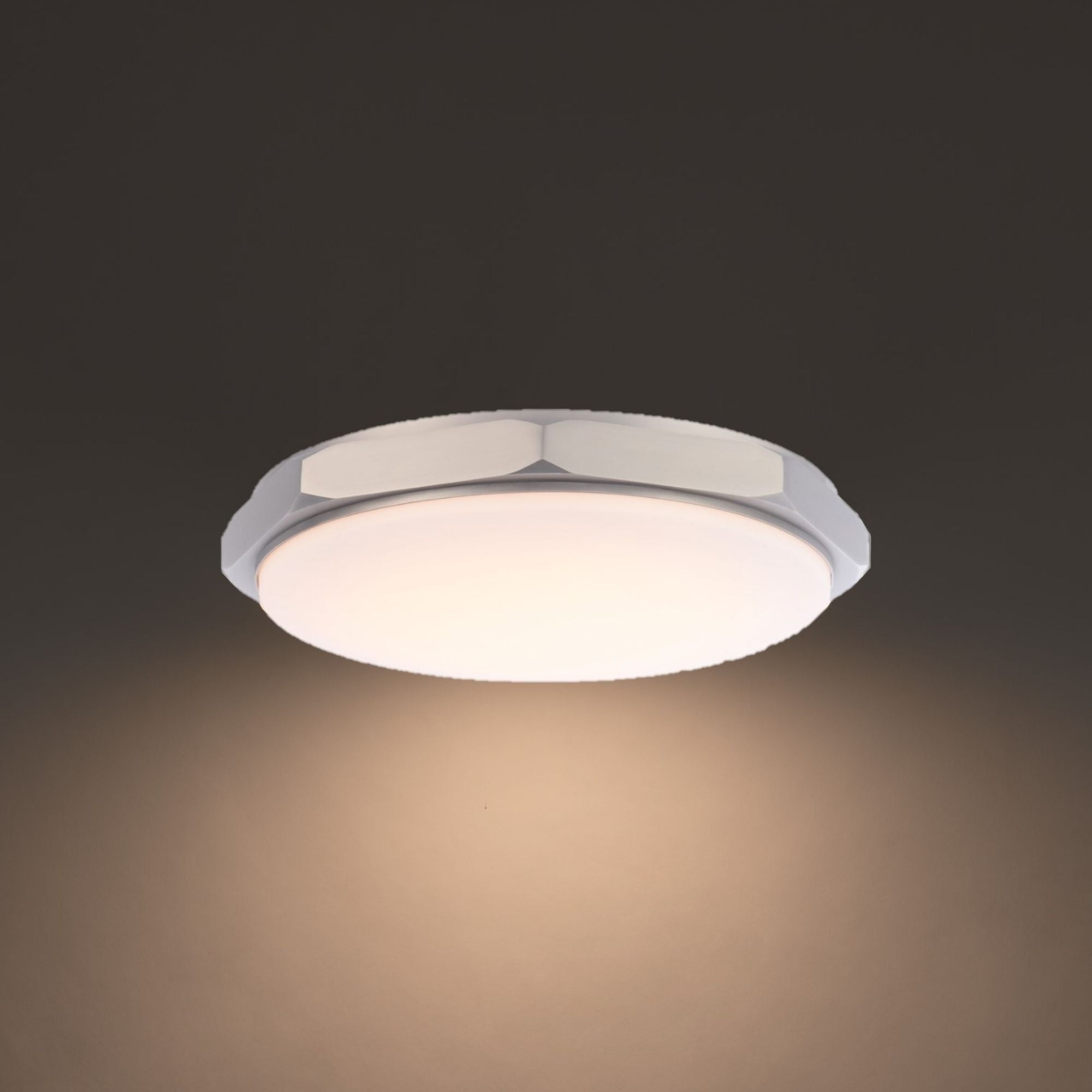 Grommet 16" LED Flush Mount, 3CCT, Brushed Nickel Finish