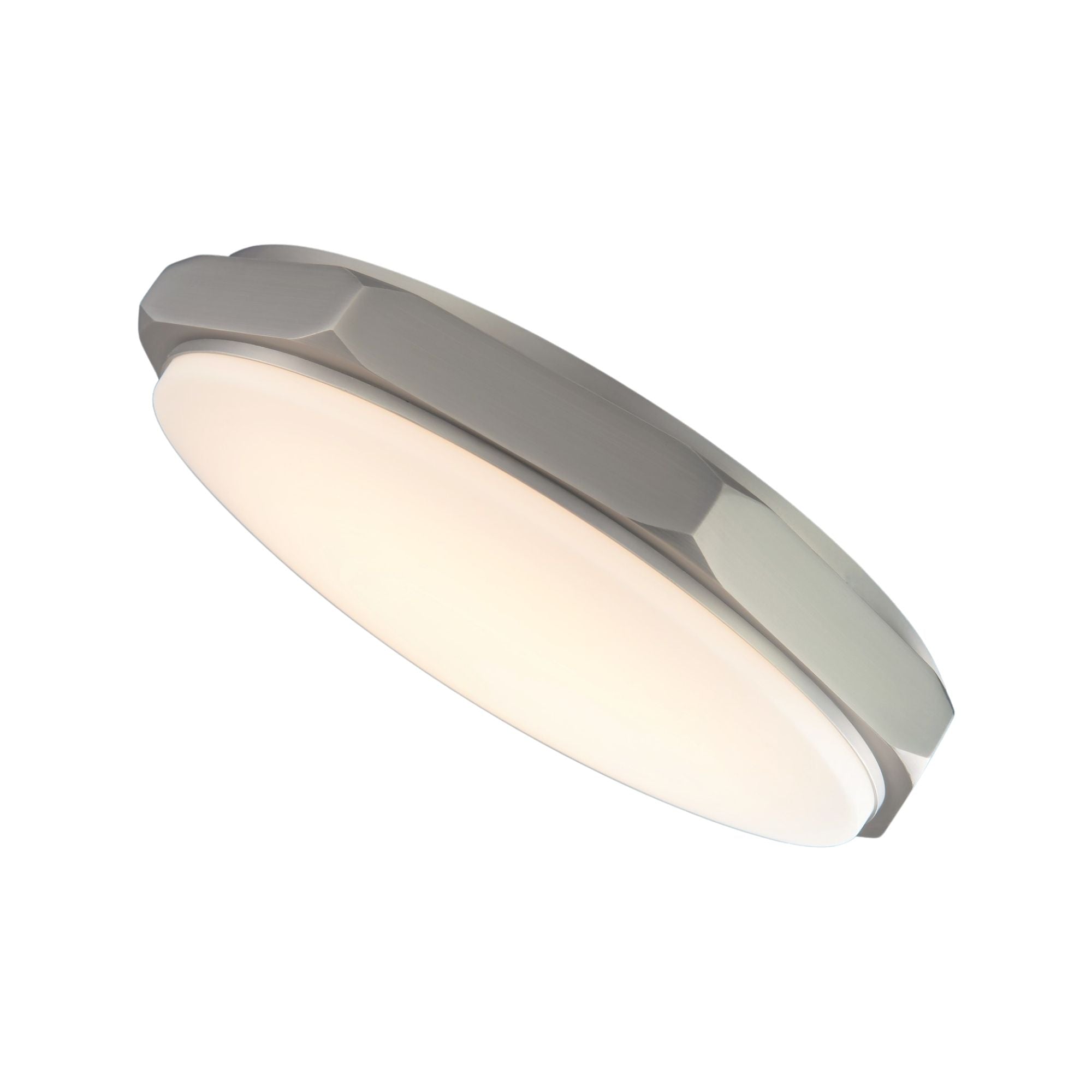 Grommet 16" LED Flush Mount, 3CCT, Brushed Nickel Finish