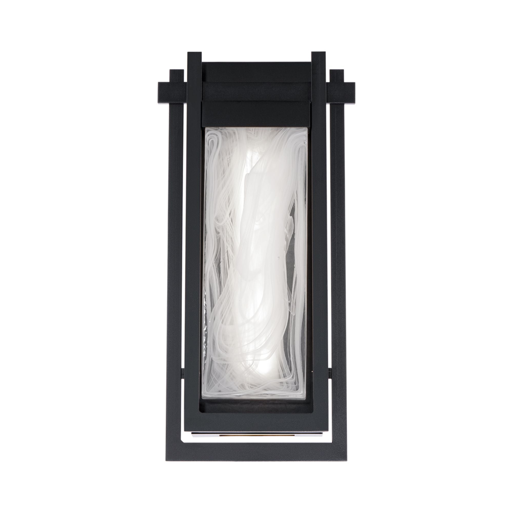 Haze 16" LED Outdoor Wall Sconce, Black Finish