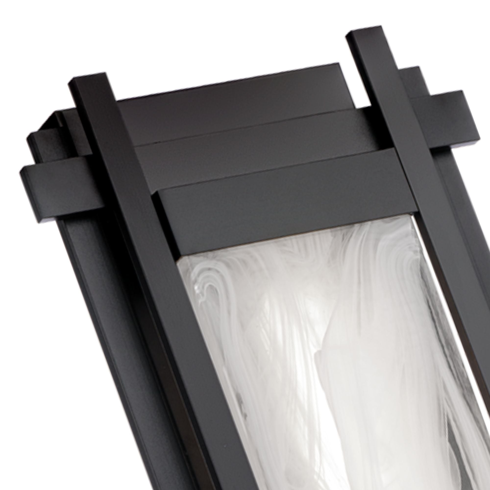 Haze 16" LED Outdoor Wall Sconce, Black Finish