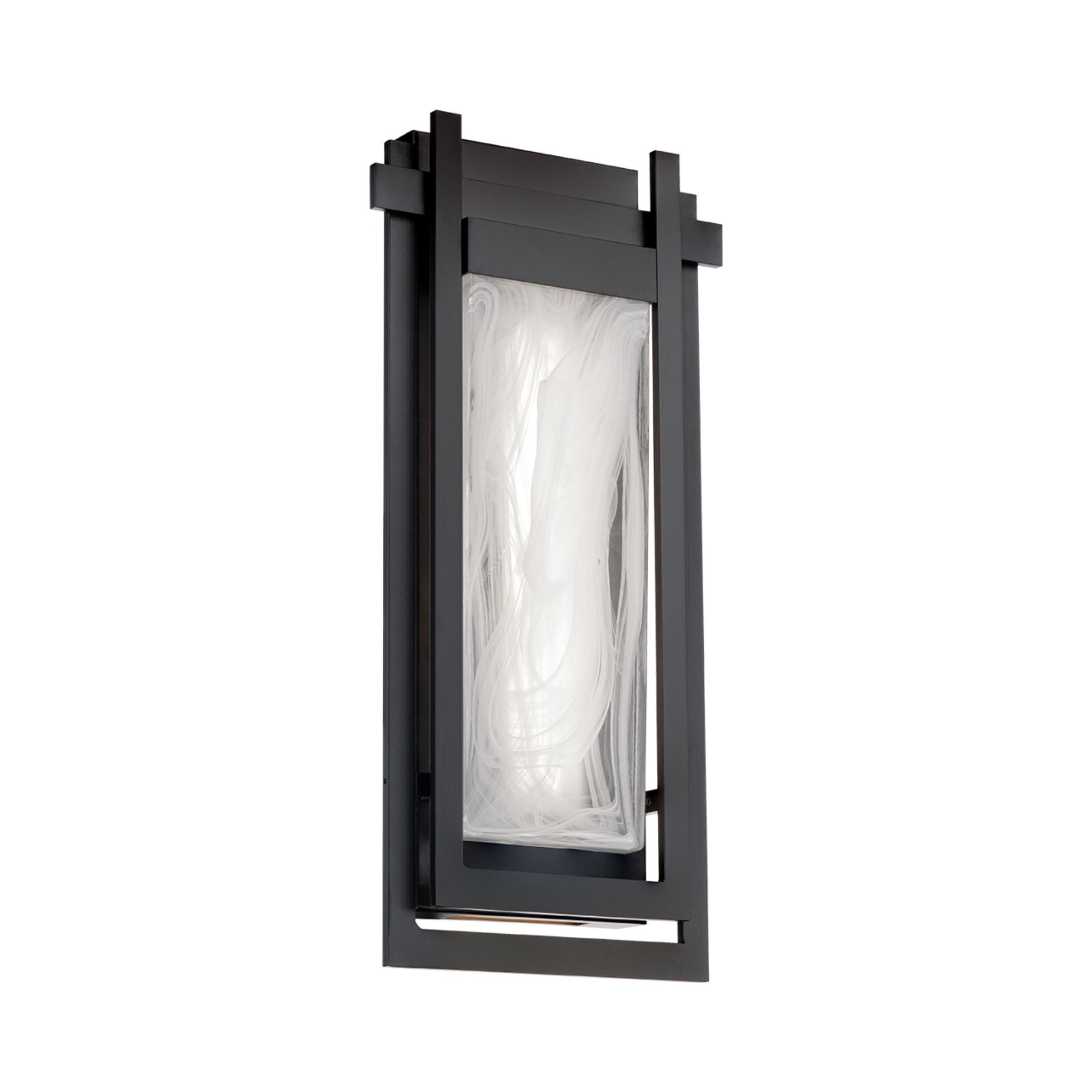 Haze 16" LED Outdoor Wall Sconce, Black Finish