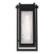 Haze 22" LED Outdoor Wall Sconce, Black Finish