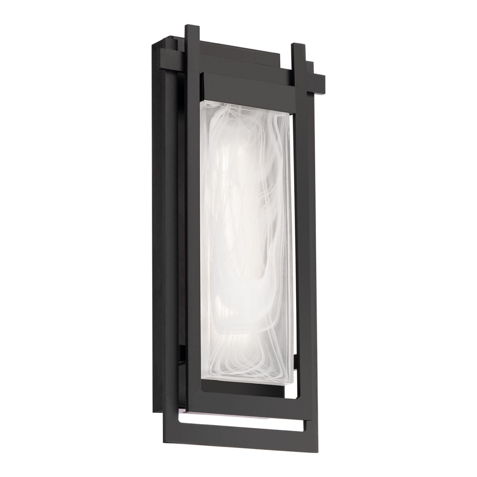 Haze 22" LED Outdoor Wall Sconce, Black Finish