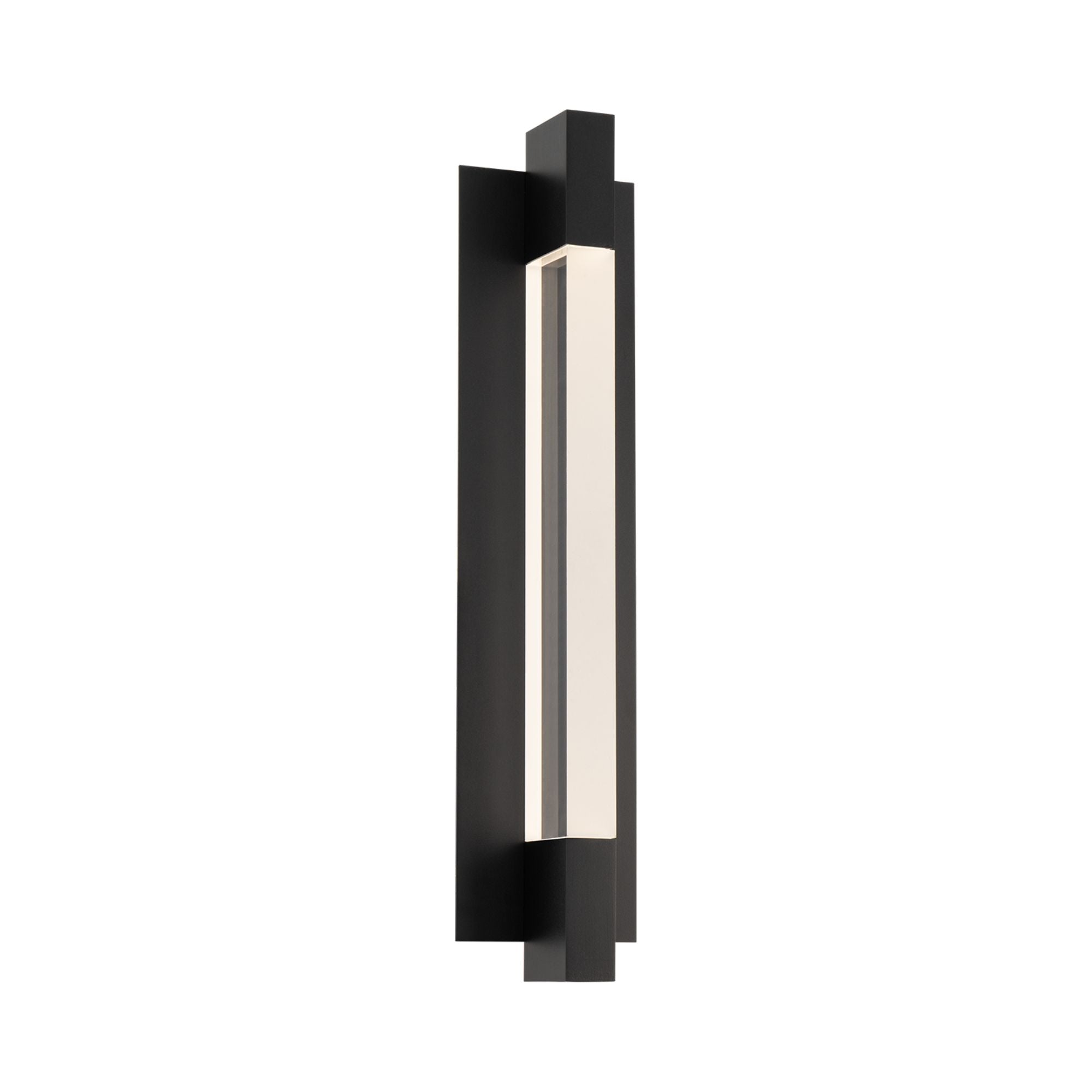 Heliograph 24" LED Outdoor Wall Sconce, Black Finish