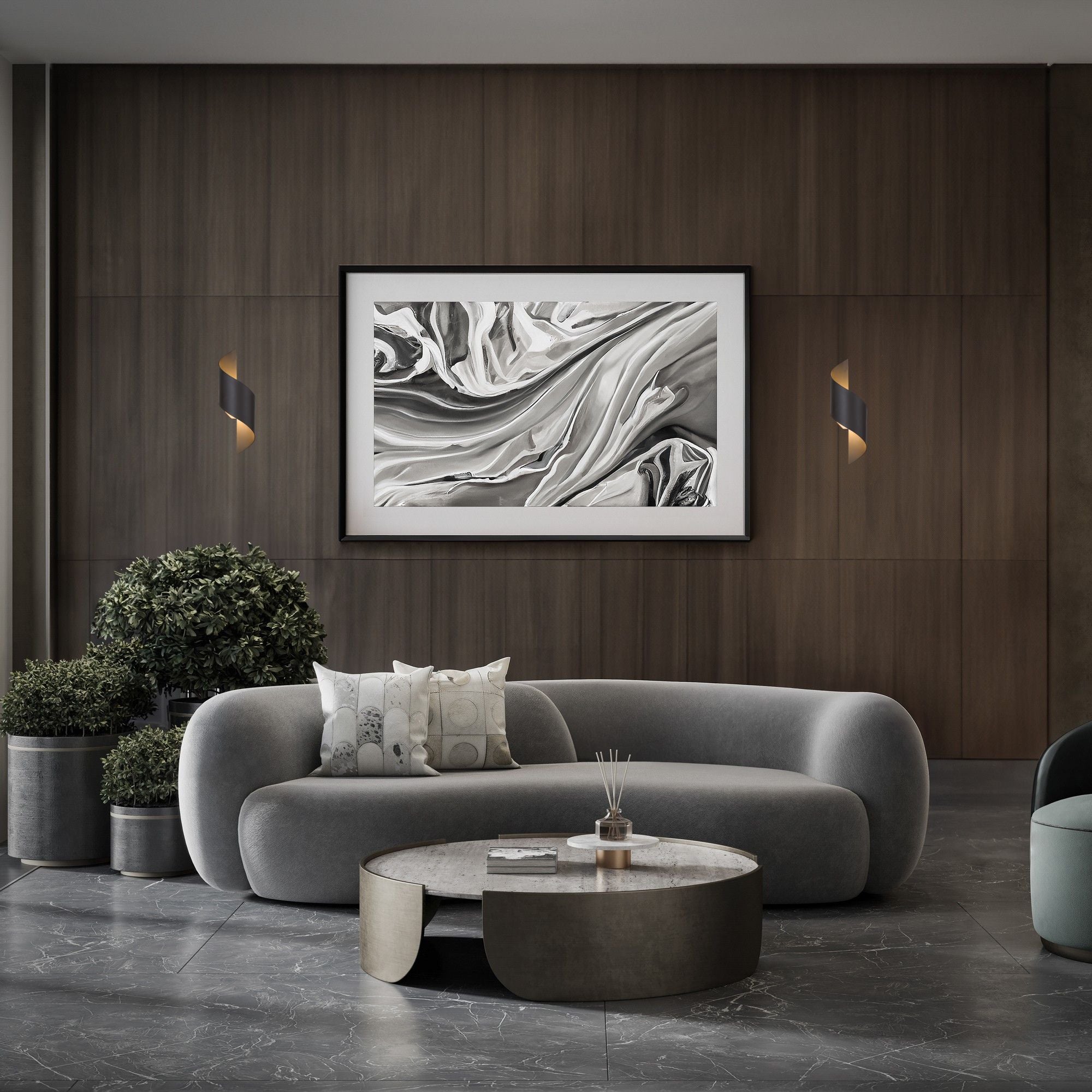 Helix 17" LED Outdoor Wall Sconce, Bronze Finish