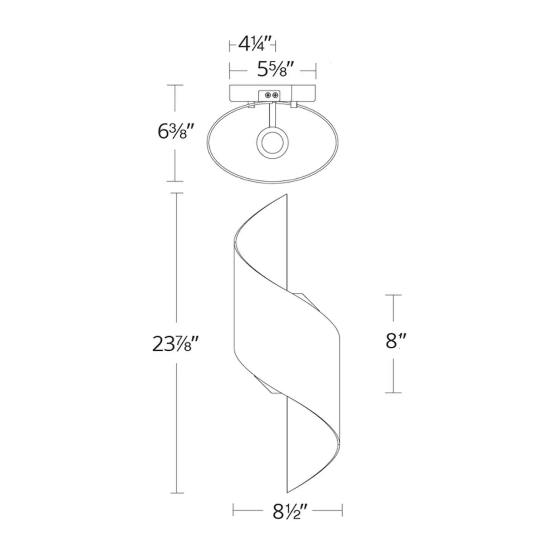 Modern Forms - Helix 24" LED Outdoor Wall Sconce, Bronze Finish | Bees Lighting