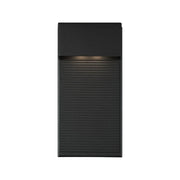 Hiline 12" LED Outdoor Wall Sconce, Black Finish