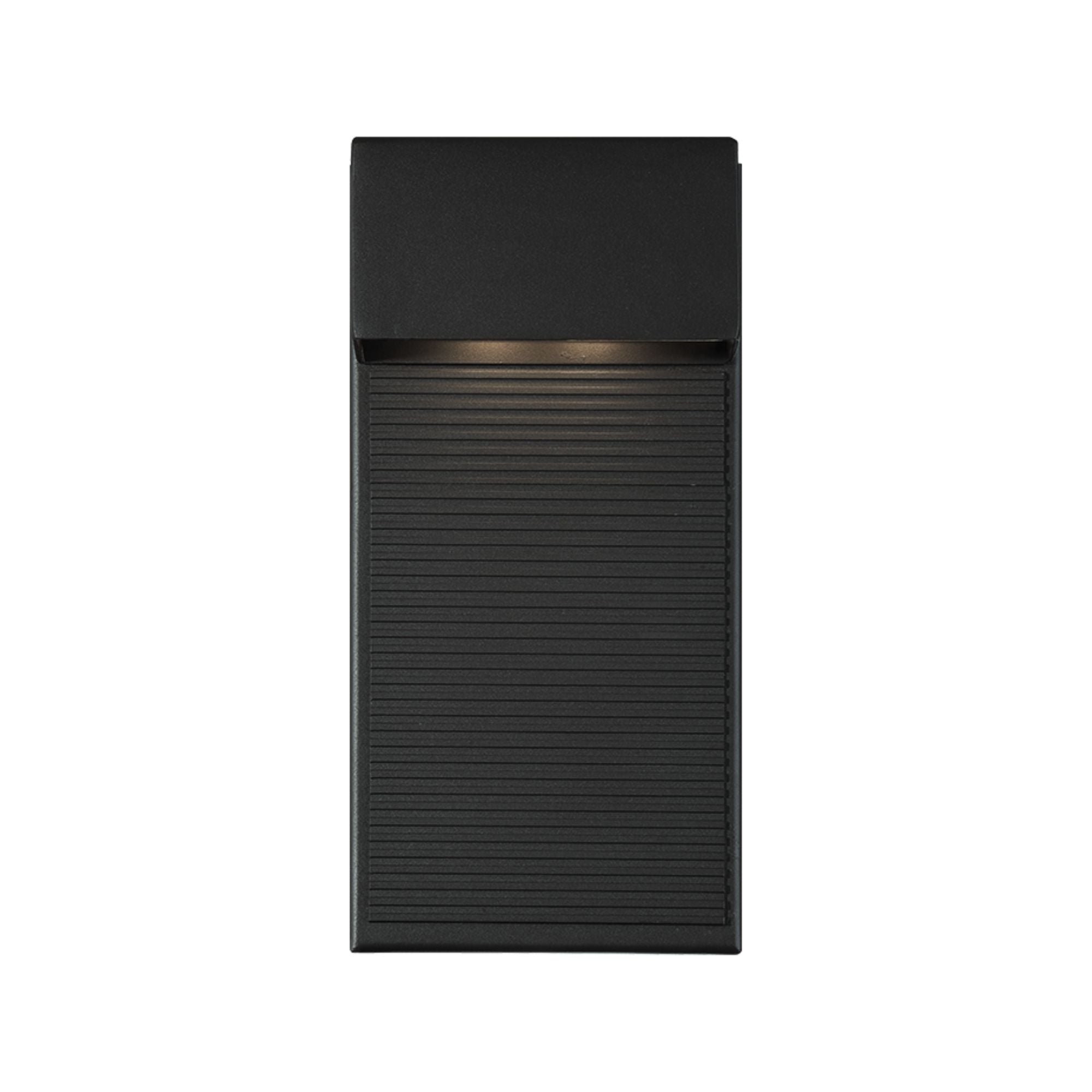 Hiline 12" LED Outdoor Wall Sconce, Black Finish