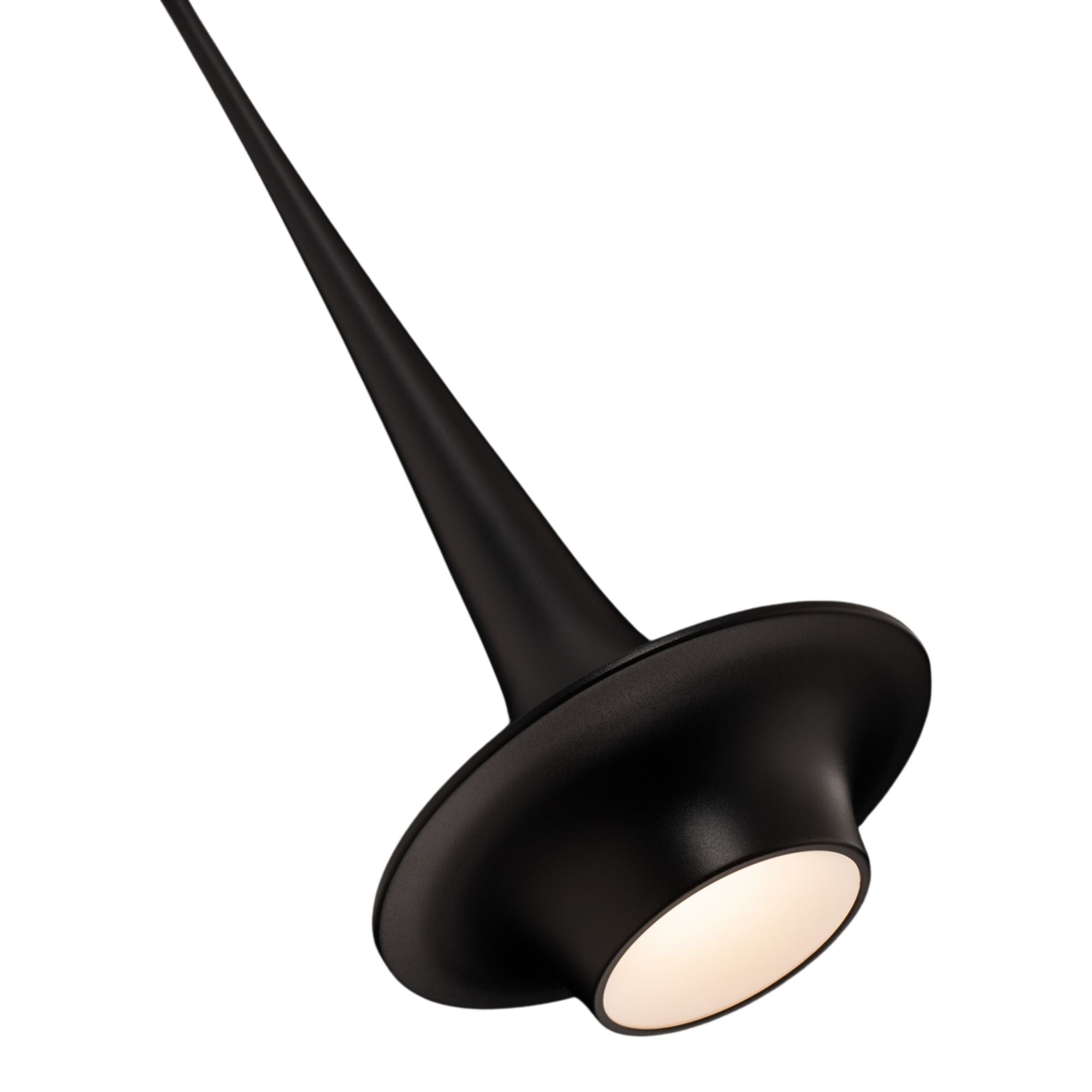 Hugo 24" LED Mini Pendant, Black Finish - Bees Lighting