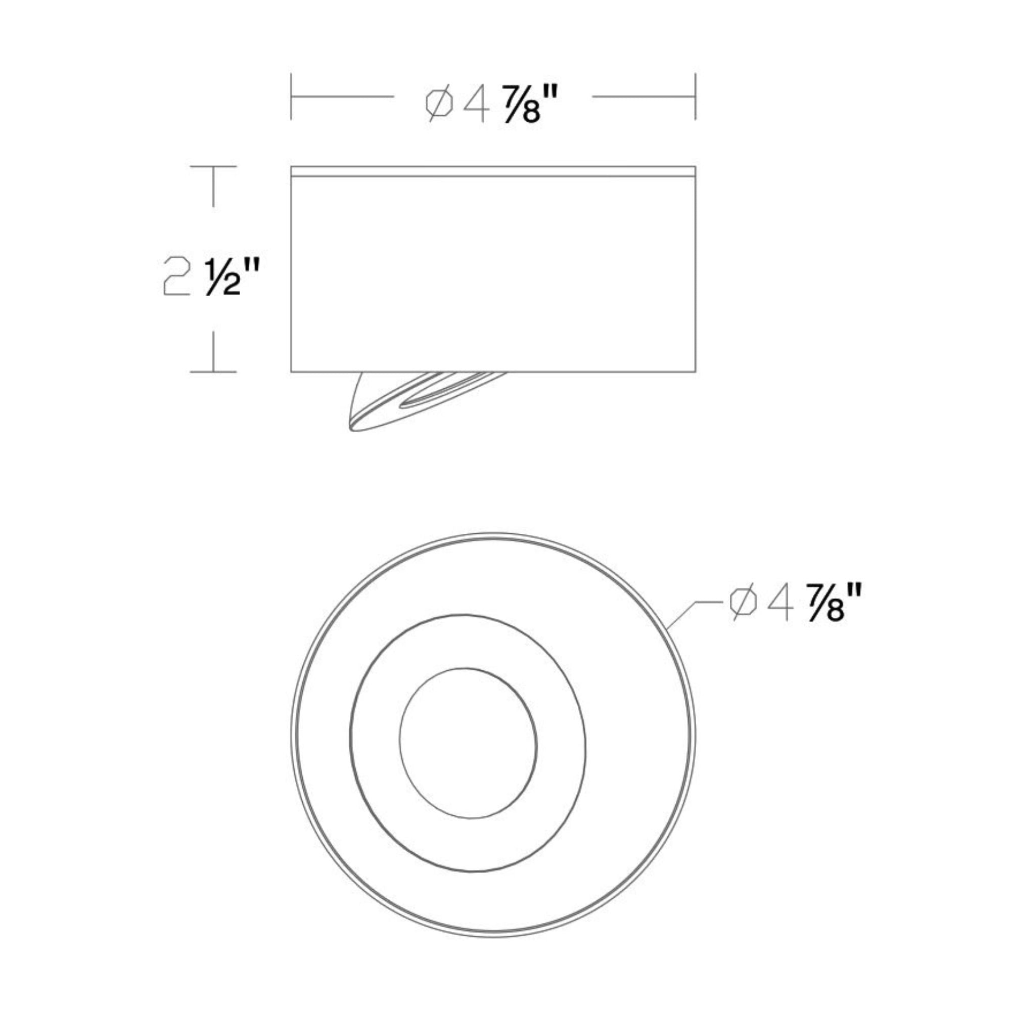 I Spy 5" LED Outdoor Flush Mount, 4000K, Black Finish