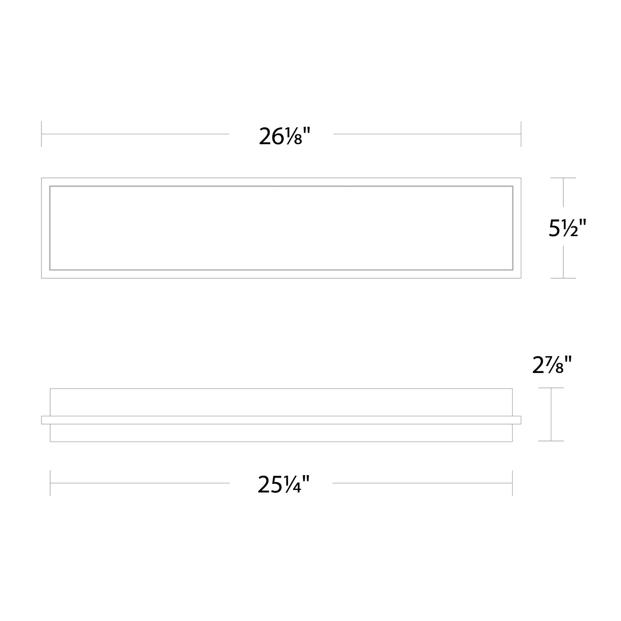 Ice Bar 26" LED Outdoor Wall Sconce, Black Finish