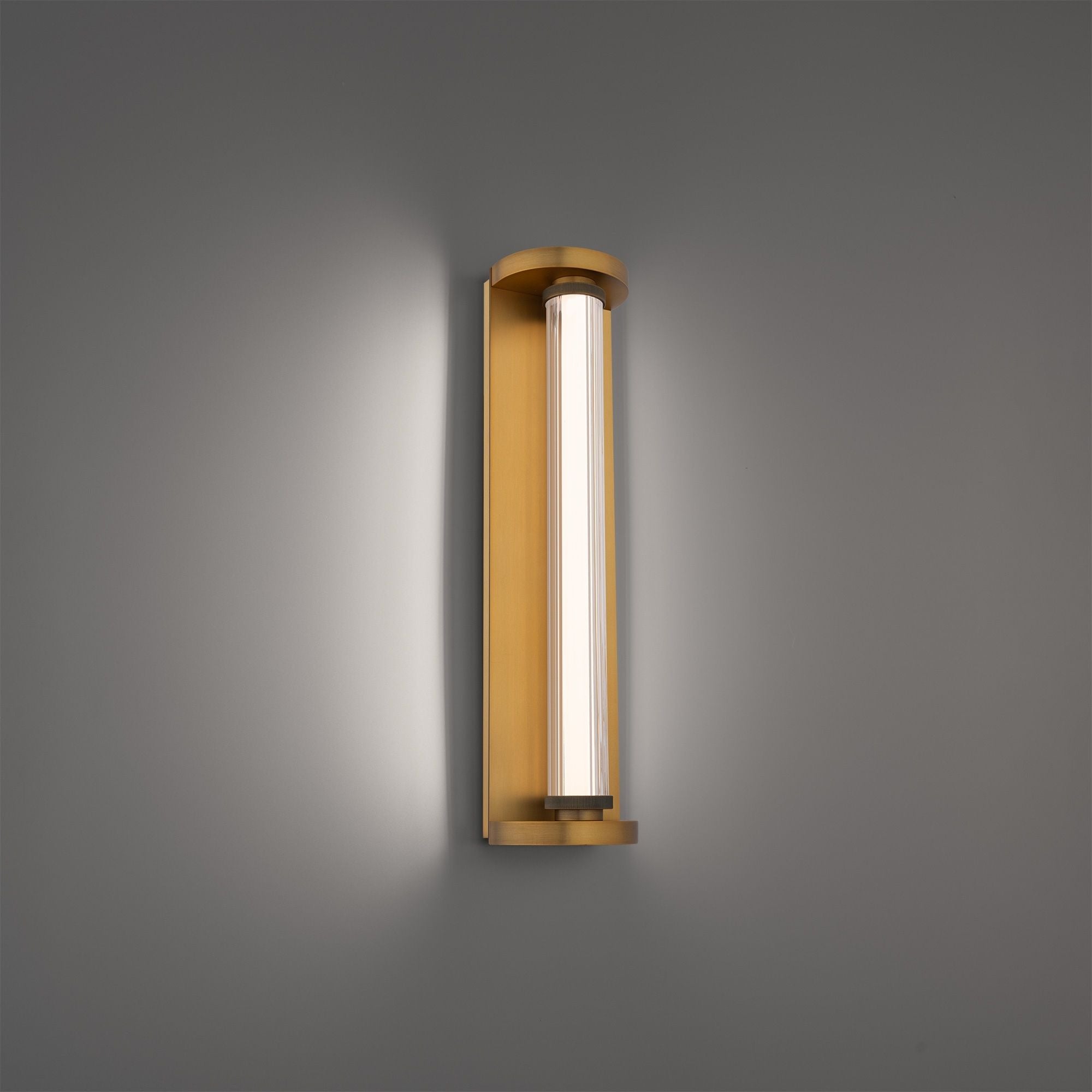 Modern Forms Iconix 20" LED Bath Vanity, 4CCT, Aged Brass Finish