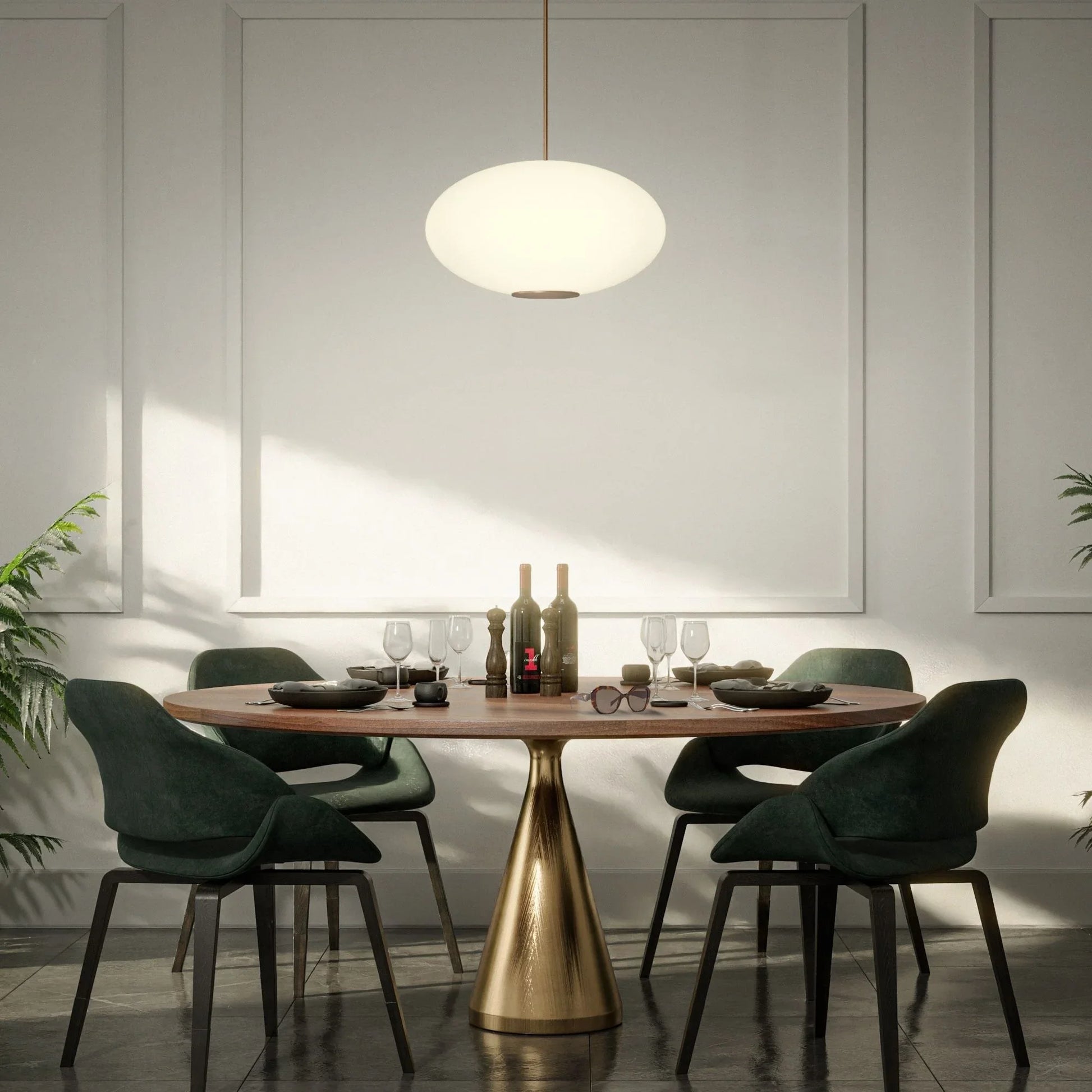 Modern Forms - Illusion 16" LED Pendant, 2700K, Aged Brass Finish | Bees Lighting