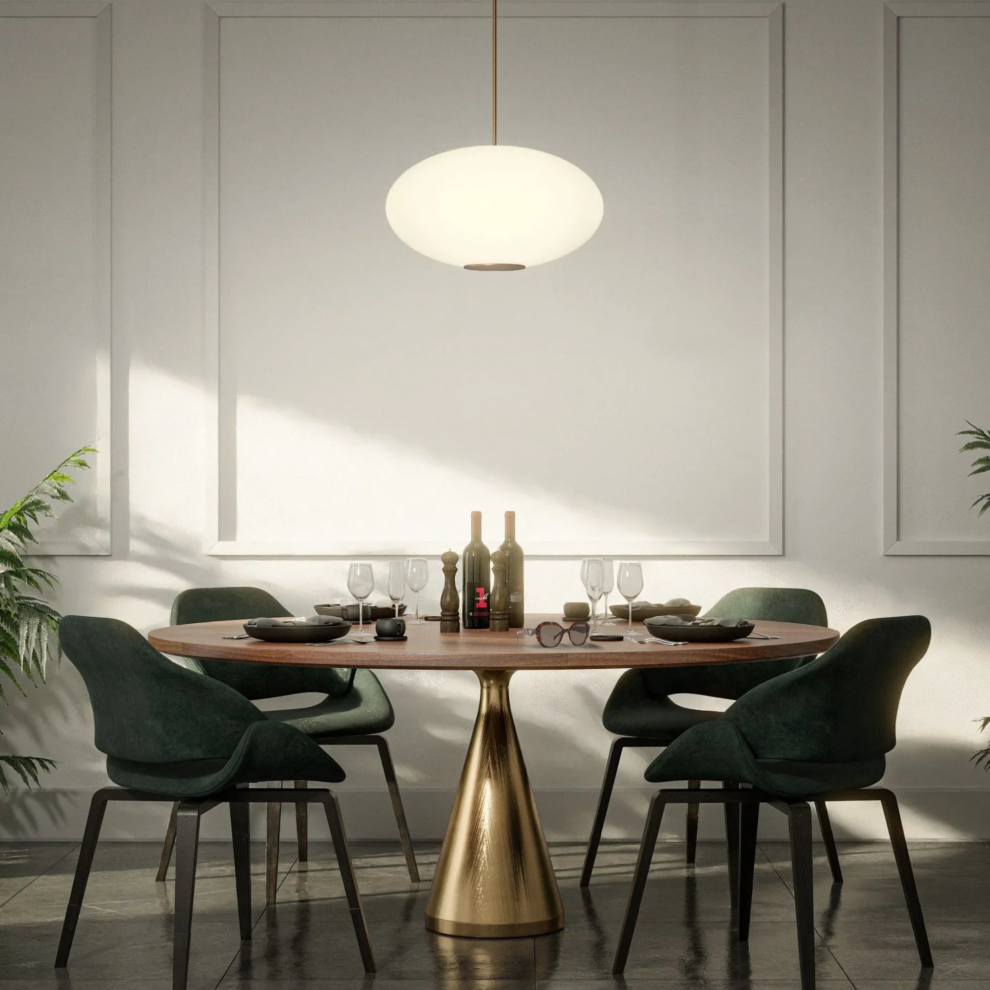Modern Forms - Illusion 16" LED Pendant, 2700K, Aged Brass Finish | Bees Lighting