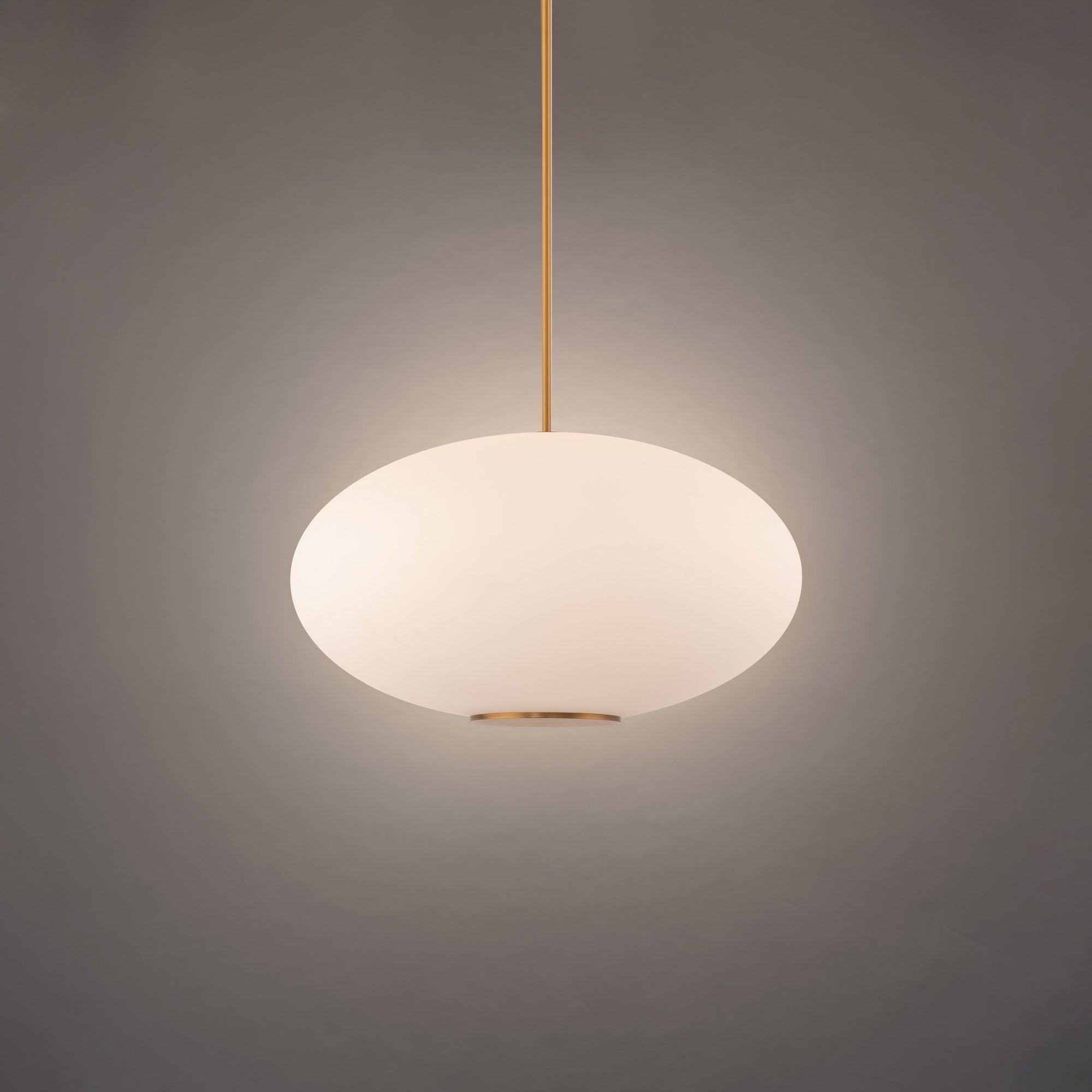 Illusion 16" LED Pendant, 3000K, Aged Brass Finish