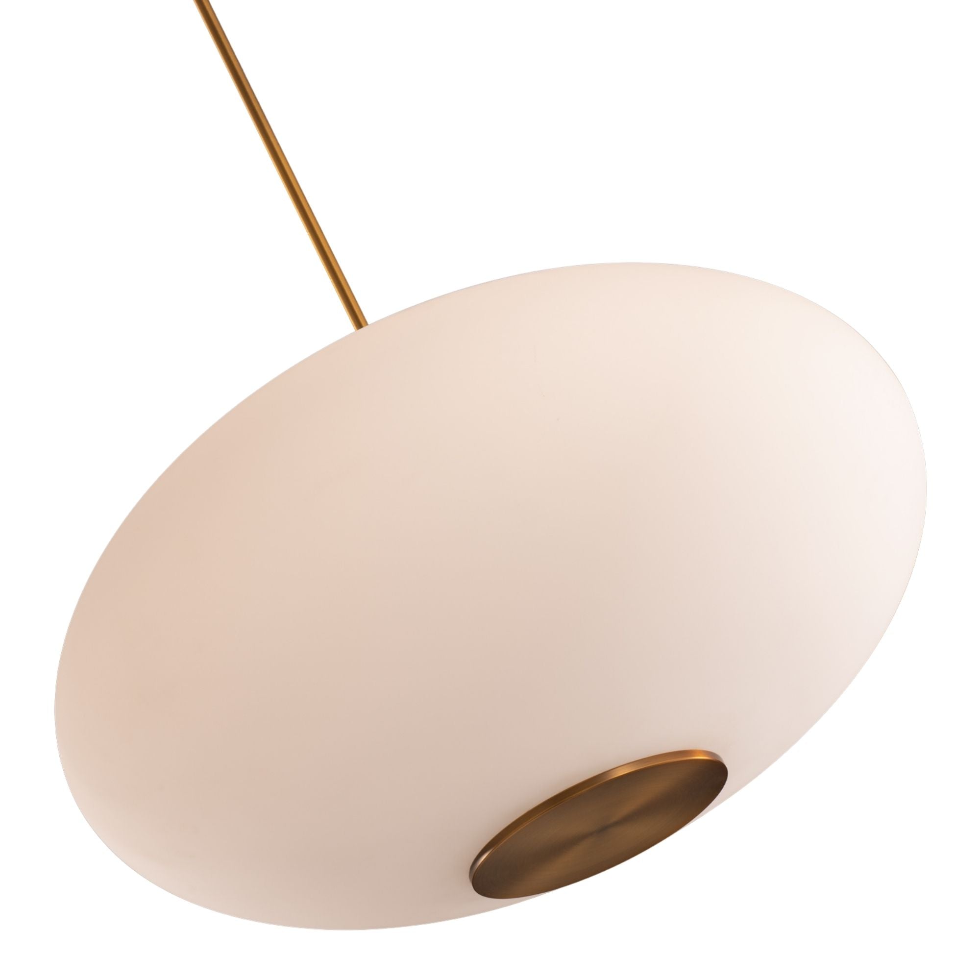 Illusion 16" LED Pendant, 3000K, Aged Brass Finish