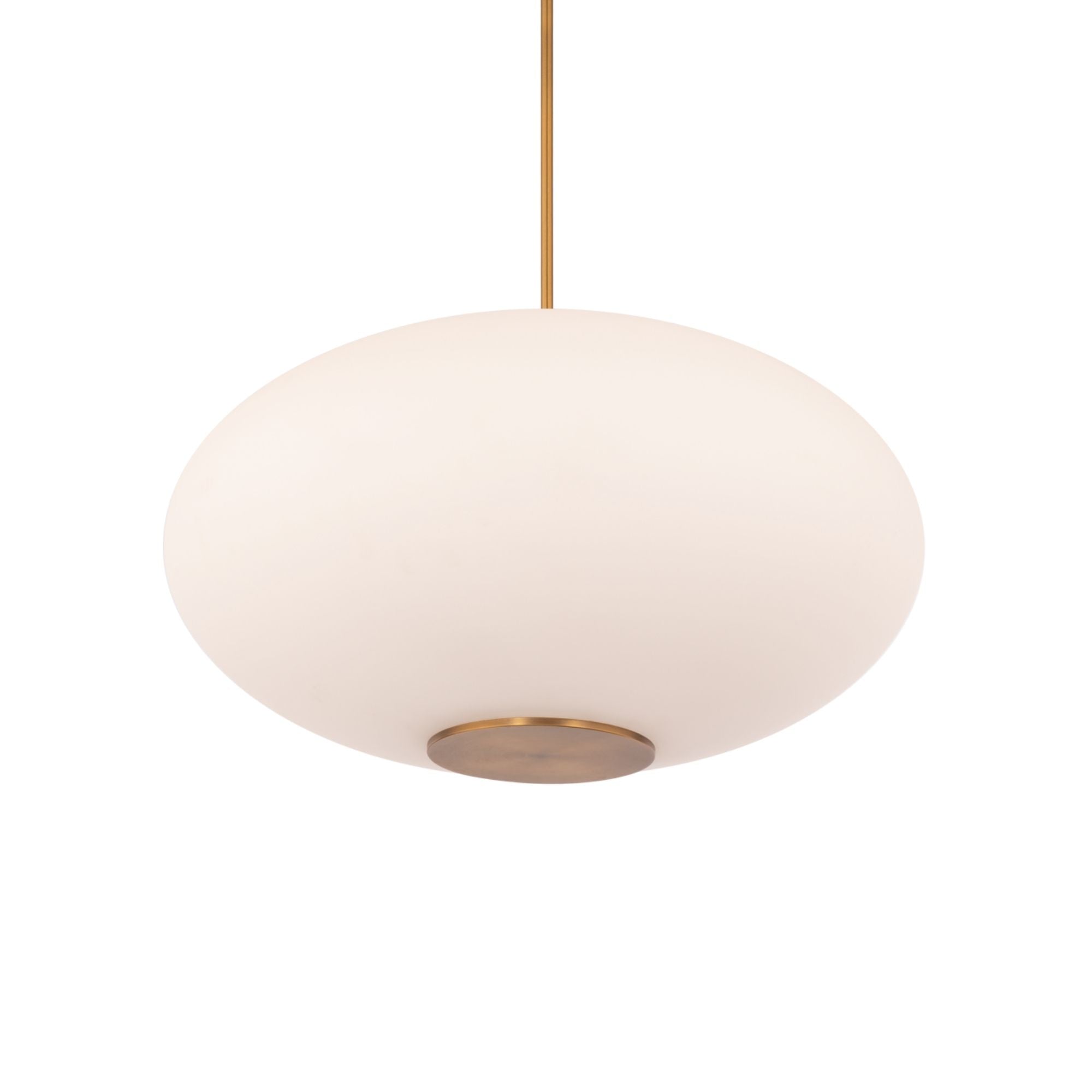 Illusion 22 in. LED Pendant Light 3000K Brass finish